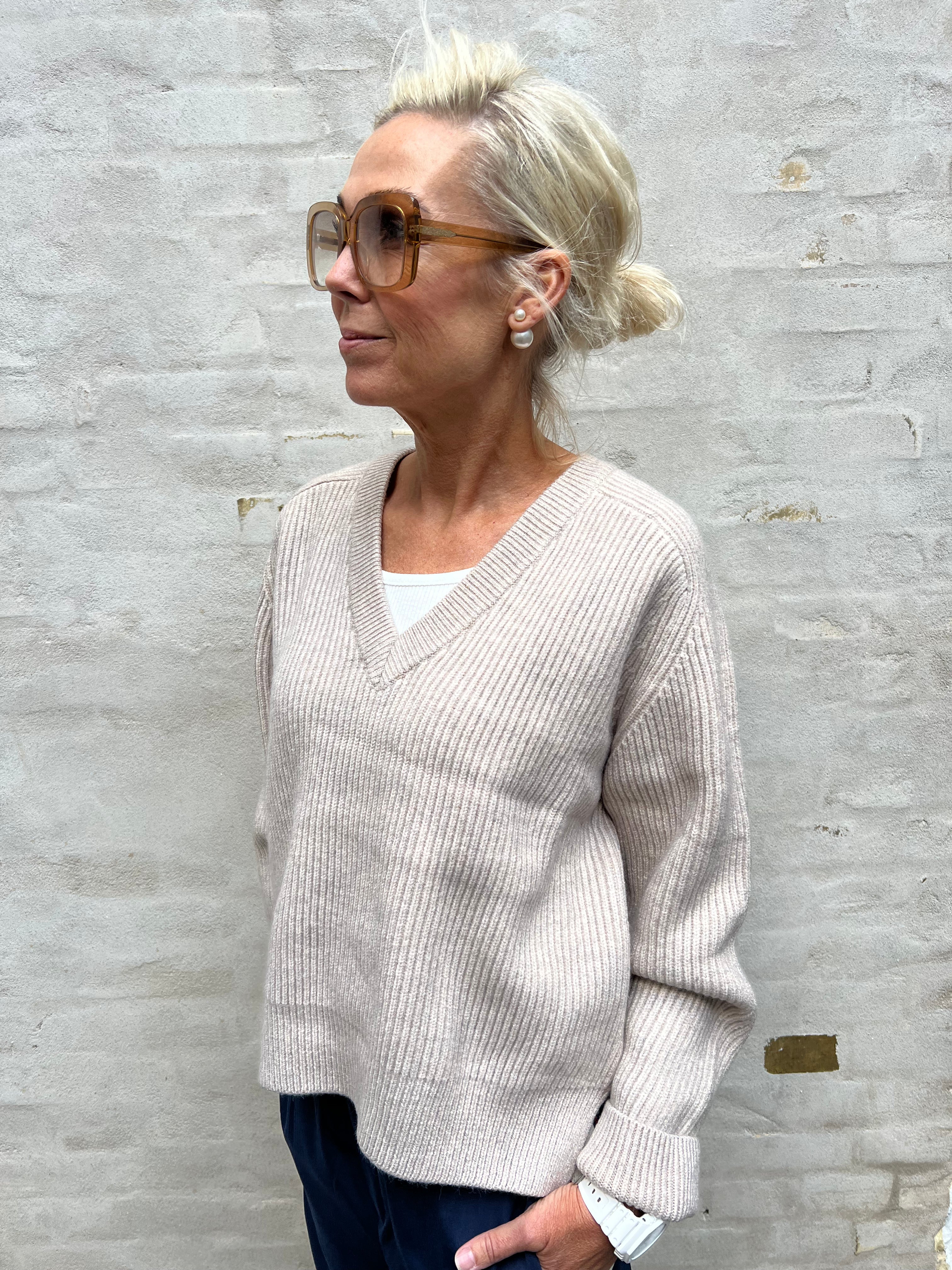RowCC Rib V-Knit - Bone