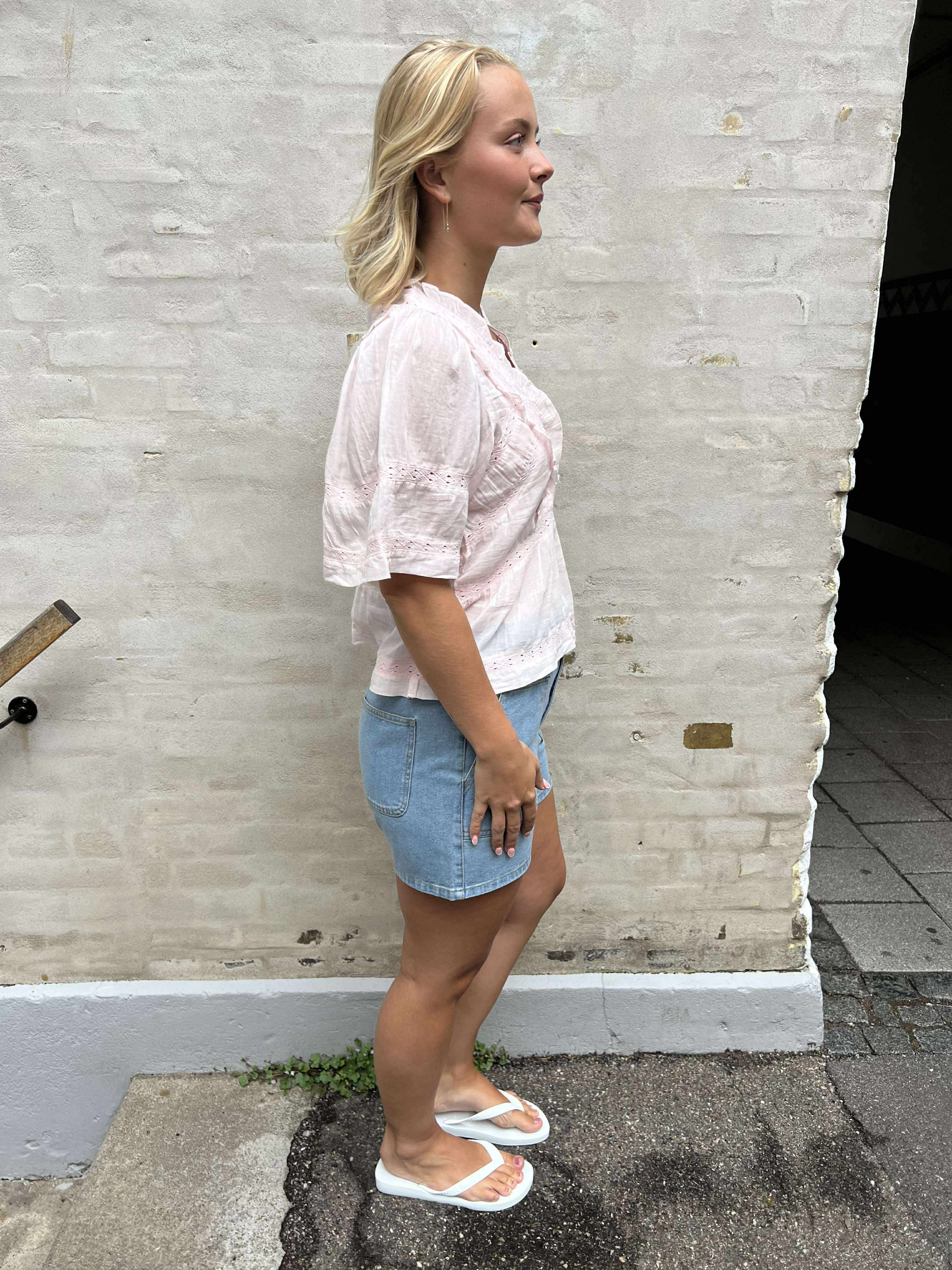 Evienne S Voile Top - Light Pink
