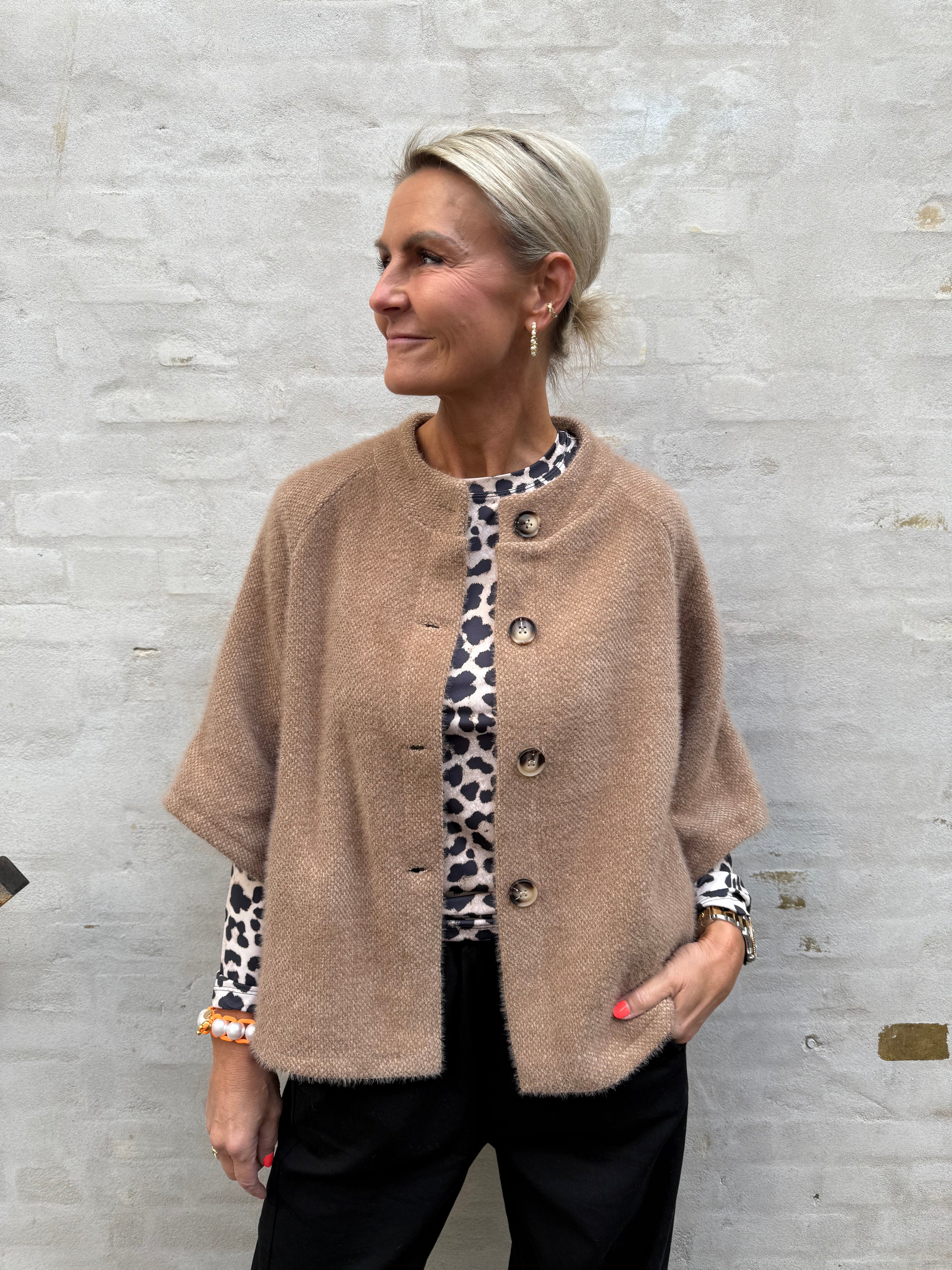 Blouse W. Leopard Print - Multicolour