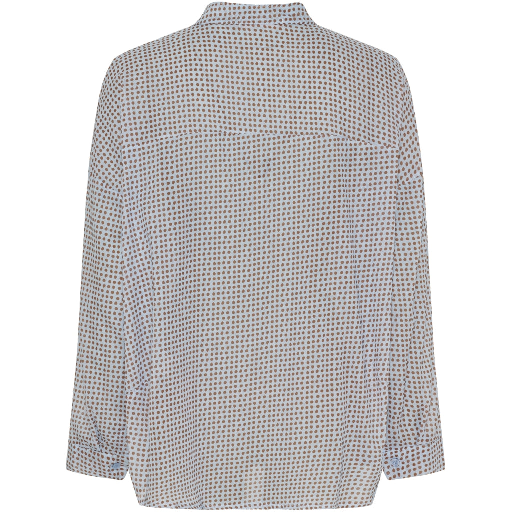 Lotus Shirt - Blue Dots