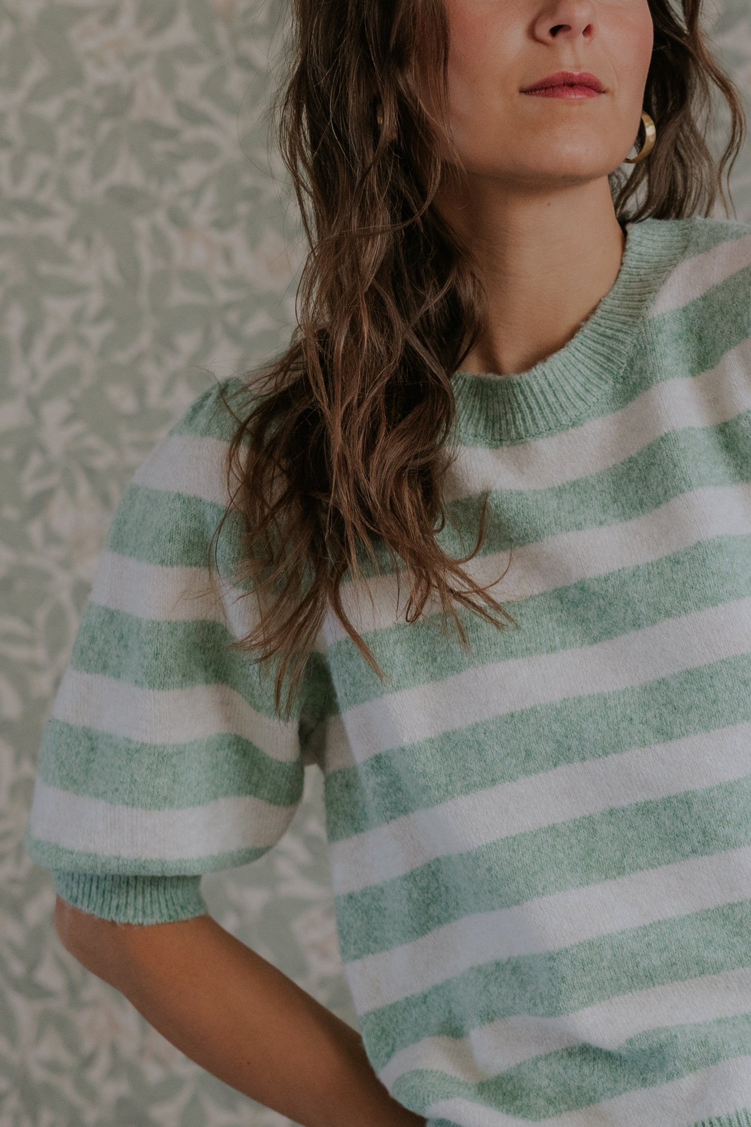 DOFFY O-NECK PULLOVER - Mistletoe Birch