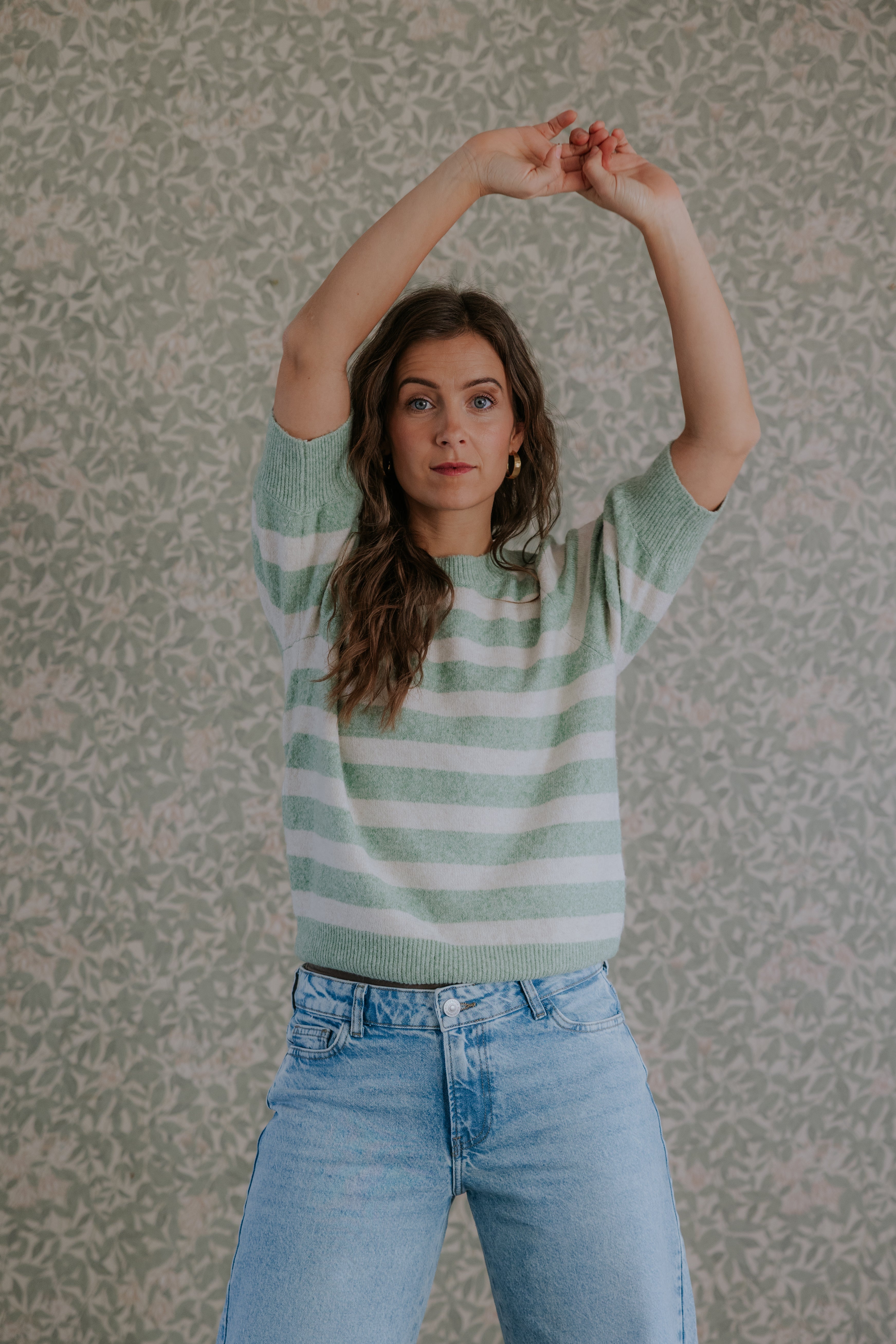 DOFFY O-NECK PULLOVER - Mistletoe Birch