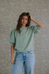 DOFFY O-HALS TRÖJA - Mistel MELANGE