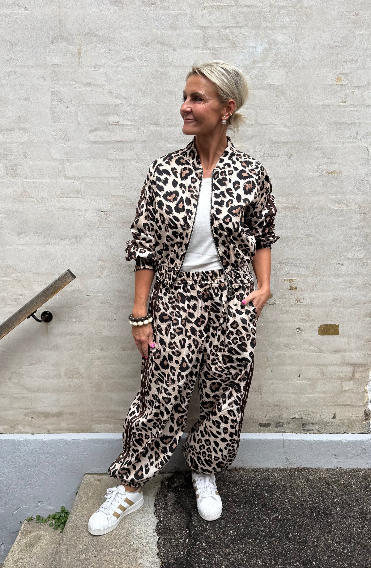 Leopardjacka Poplin - Leopard