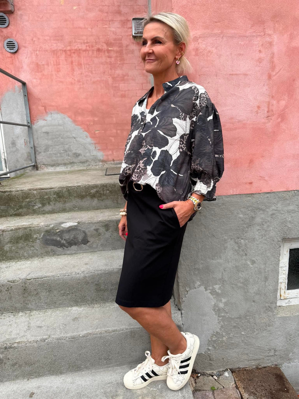 BEATE short skirt - Black