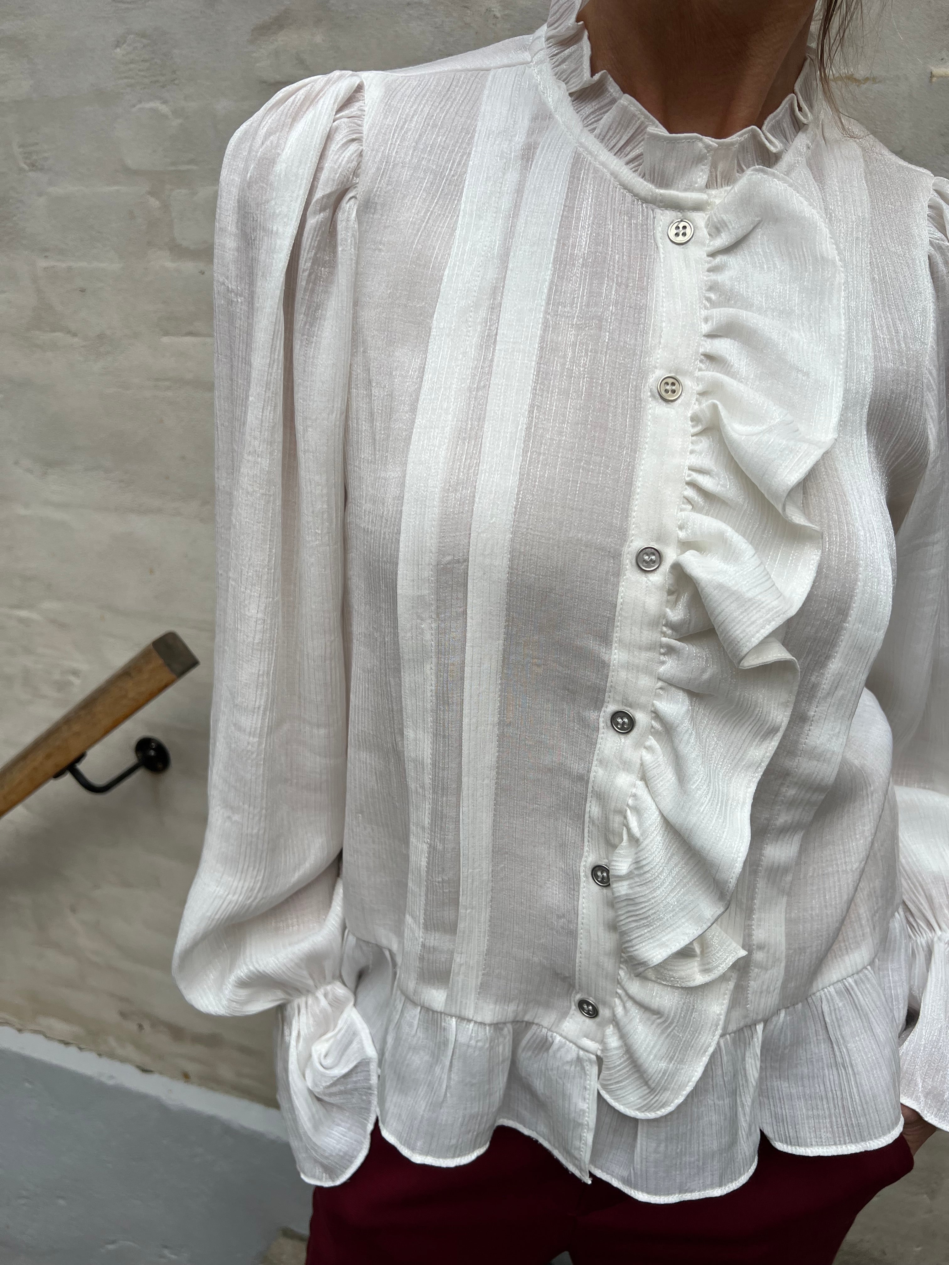 MelinaCC frill shirt white