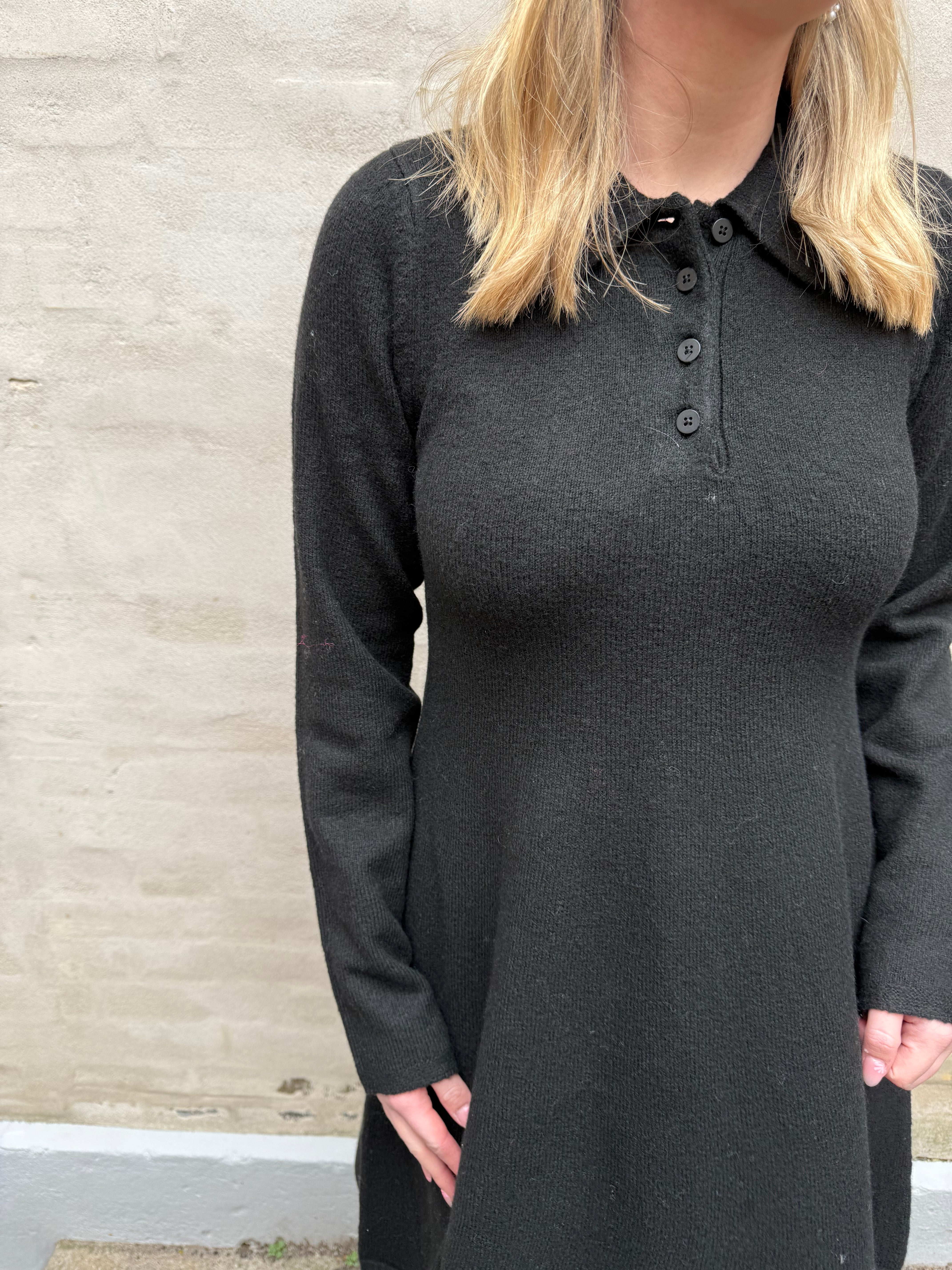 Rosemary Life L/S Collar Dress - Black