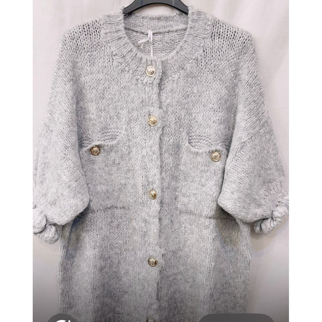 Mary knit cardigan grey