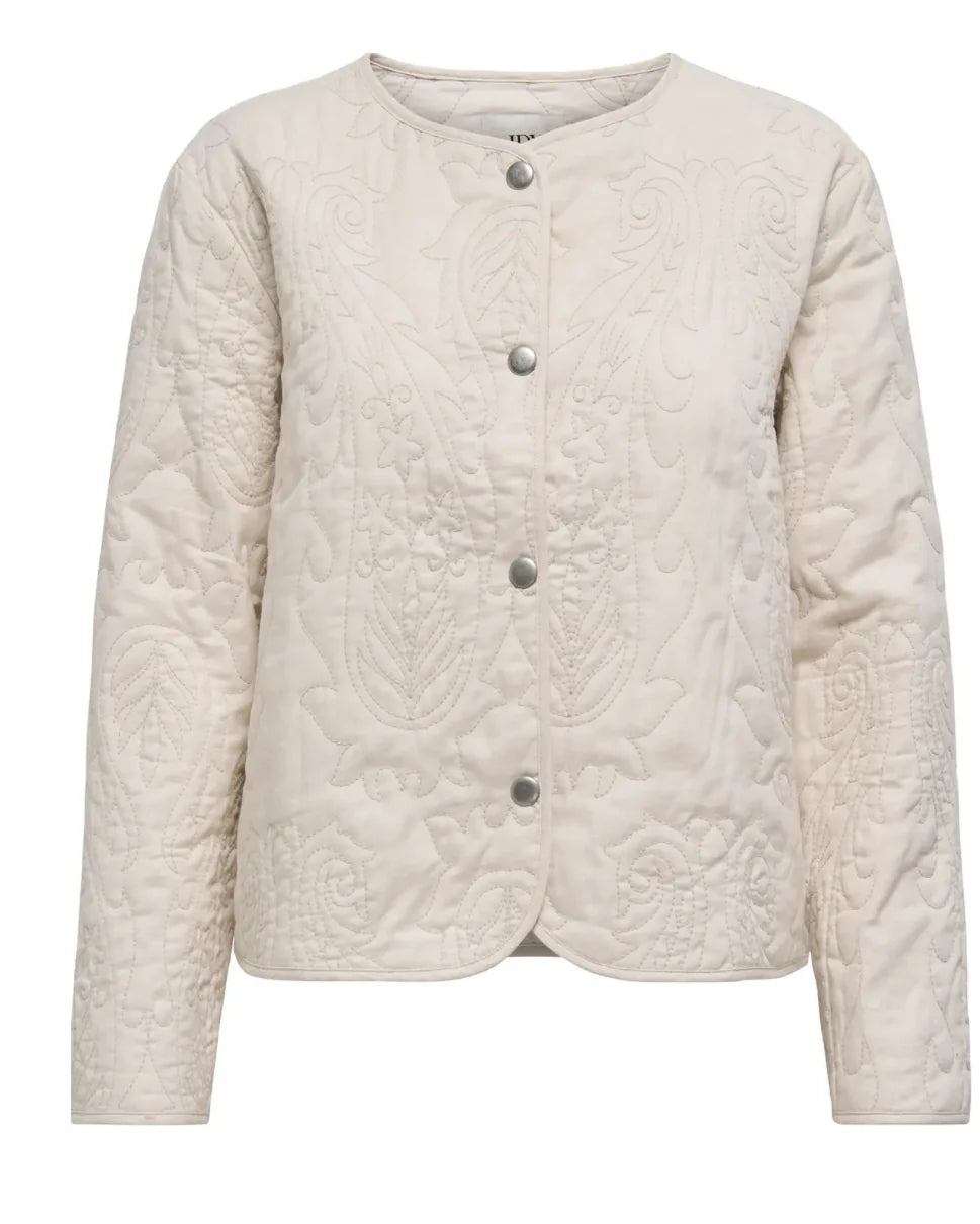 Amia Quilted Shacket - Sandshell