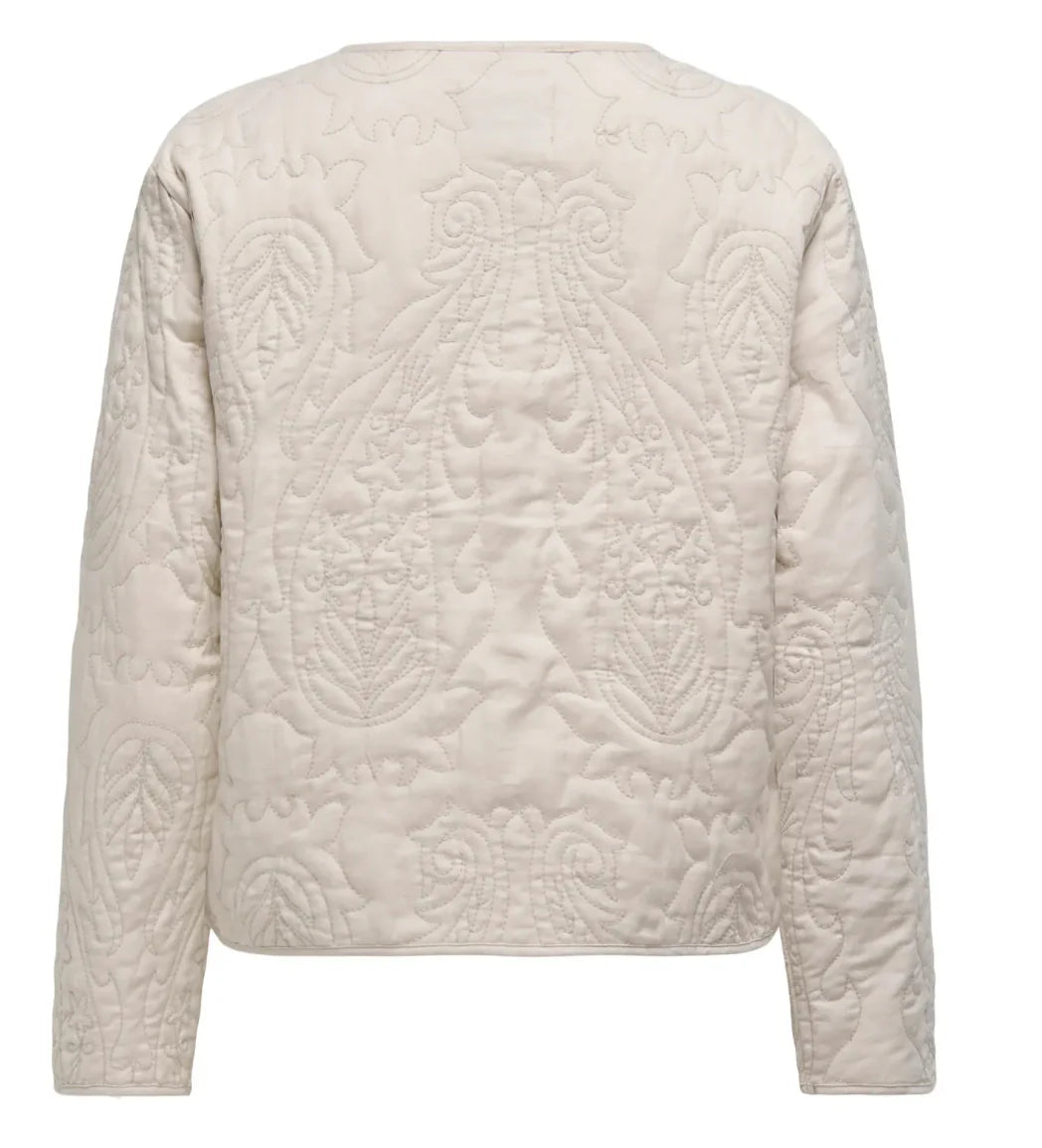 Amia Quilted Shacket - Sandshell