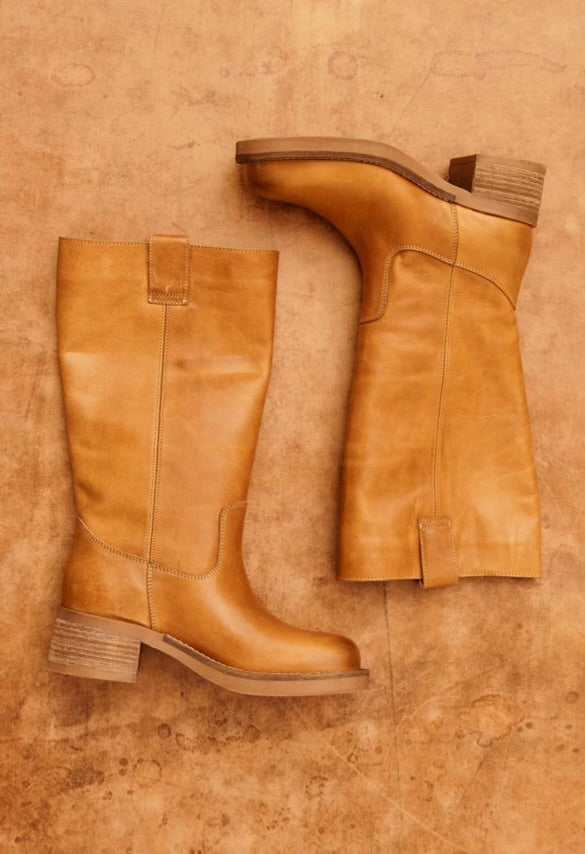 Anneli vintage boots tan vintage