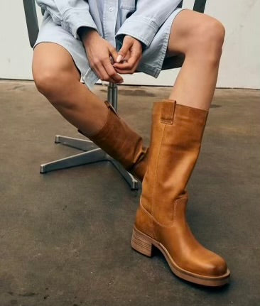 Anneli vintage boots tan vintage