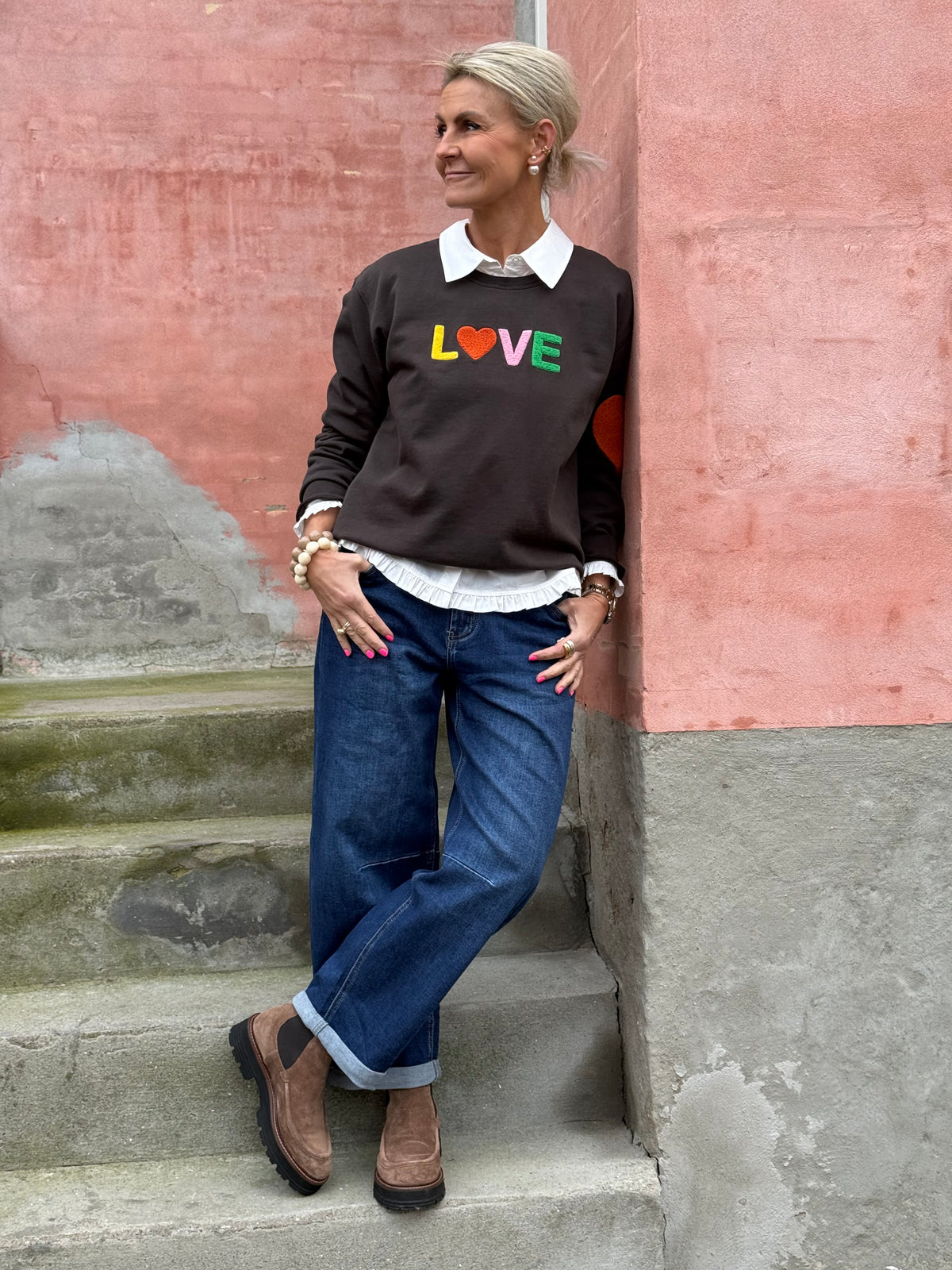 Sweat LOVE - Chicory Coffee/Orange