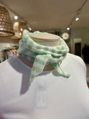Striped knitted Scarf - Green