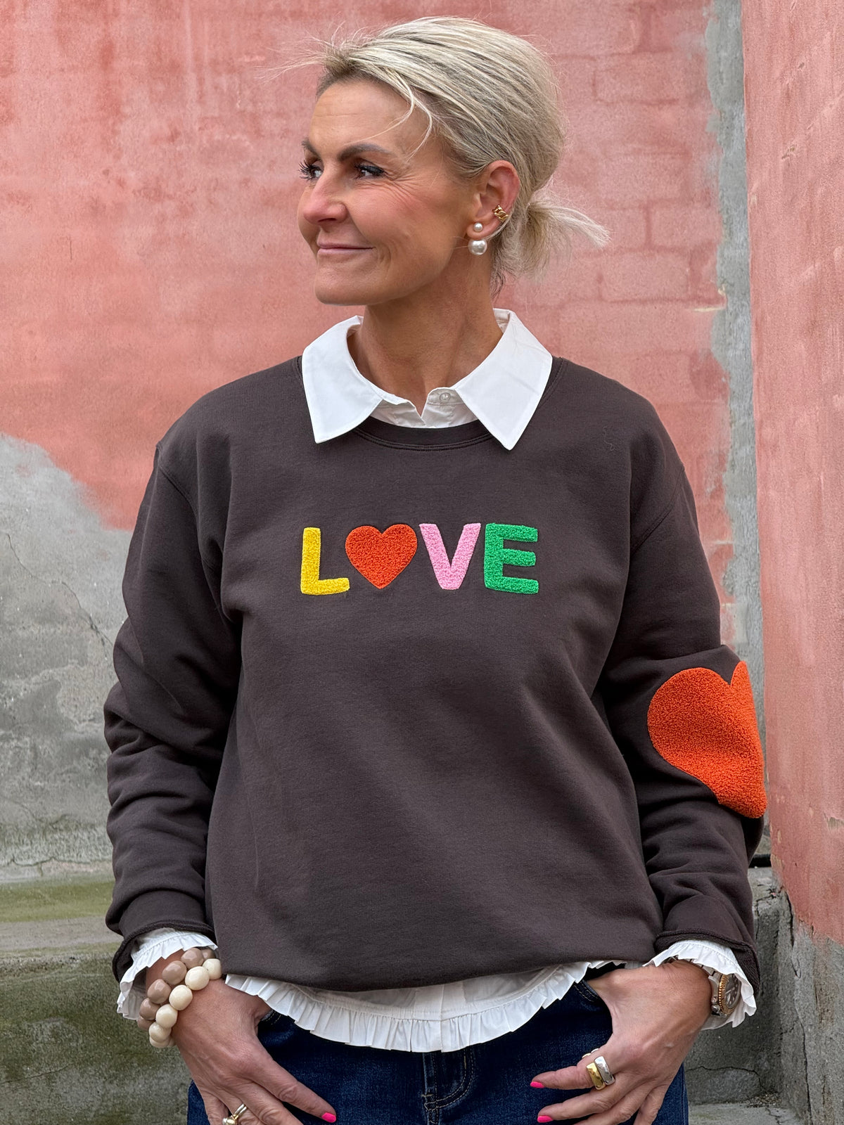 Sweat LOVE - Chicory Coffee/Orange