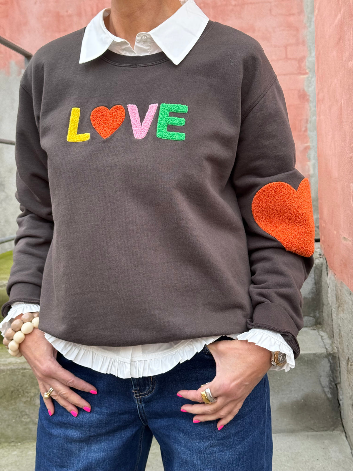 Sweat LOVE - Chicory Coffee/Orange