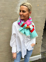 Karla scarf turkis