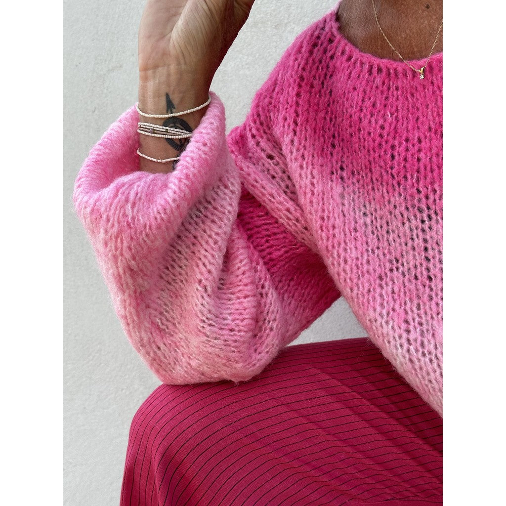 Rimini print knit pink