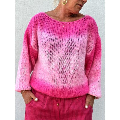 Rimini print knit pink