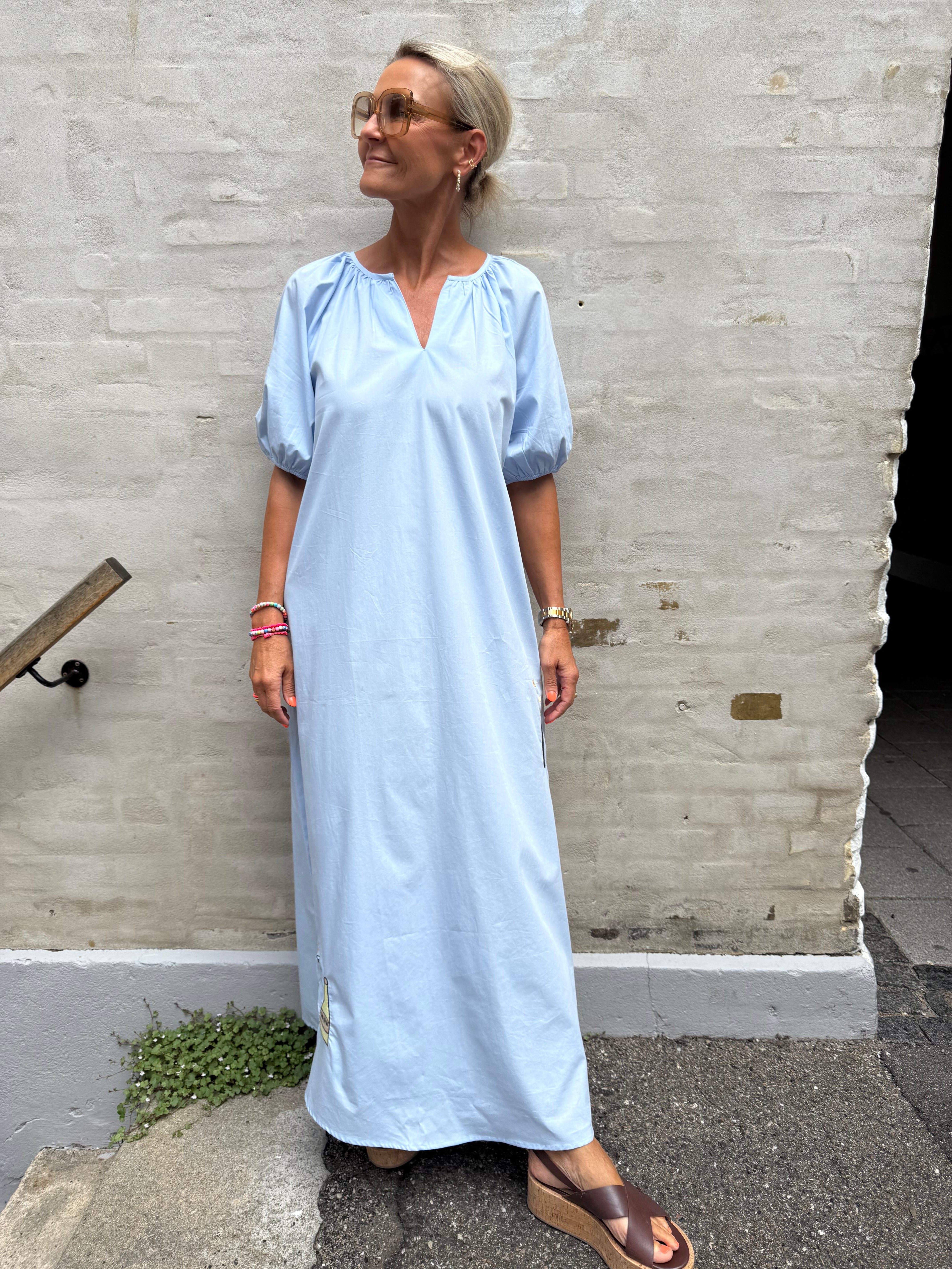OYSTER DRESS - Baby blue