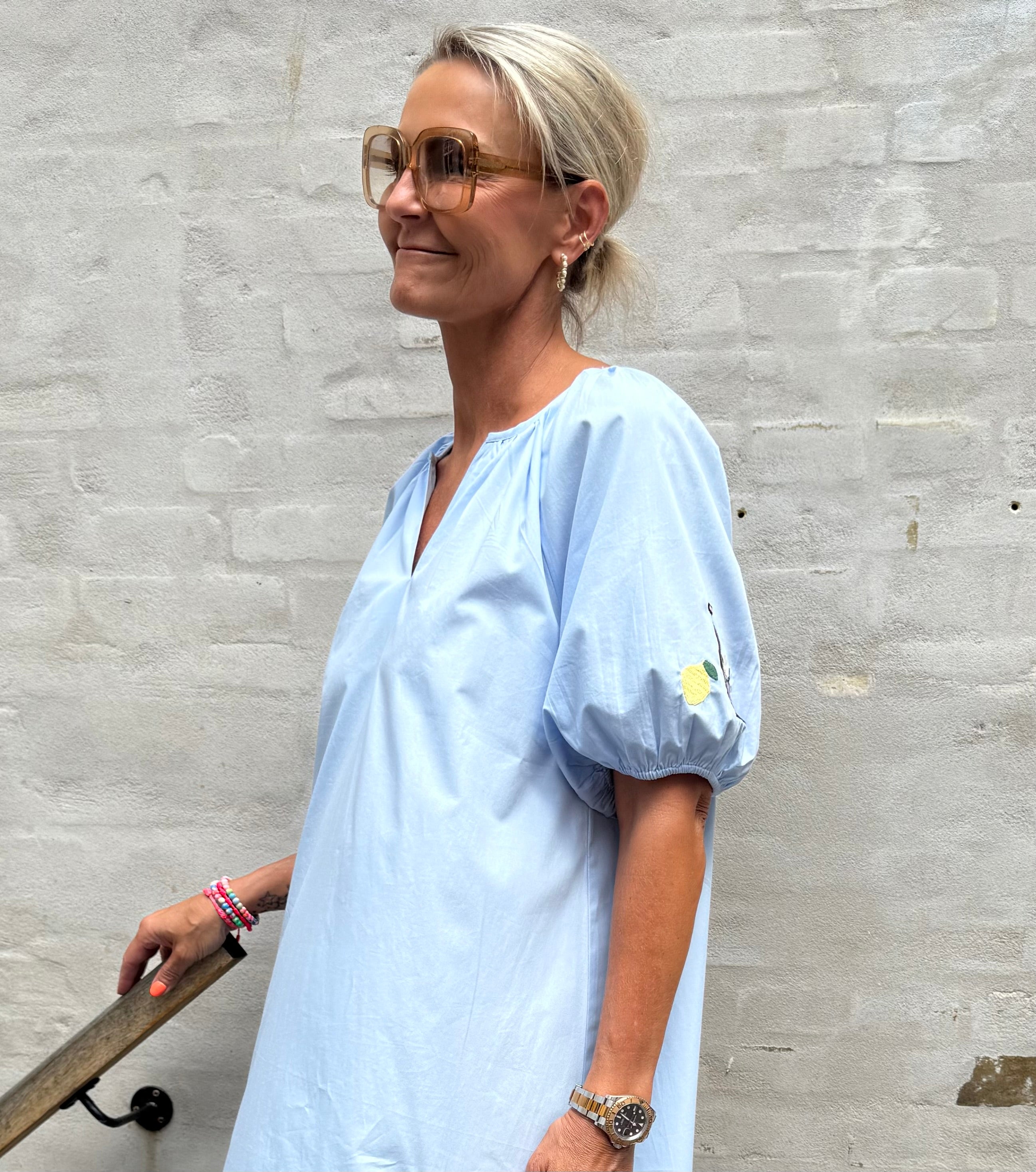 OYSTER DRESS - Baby blue