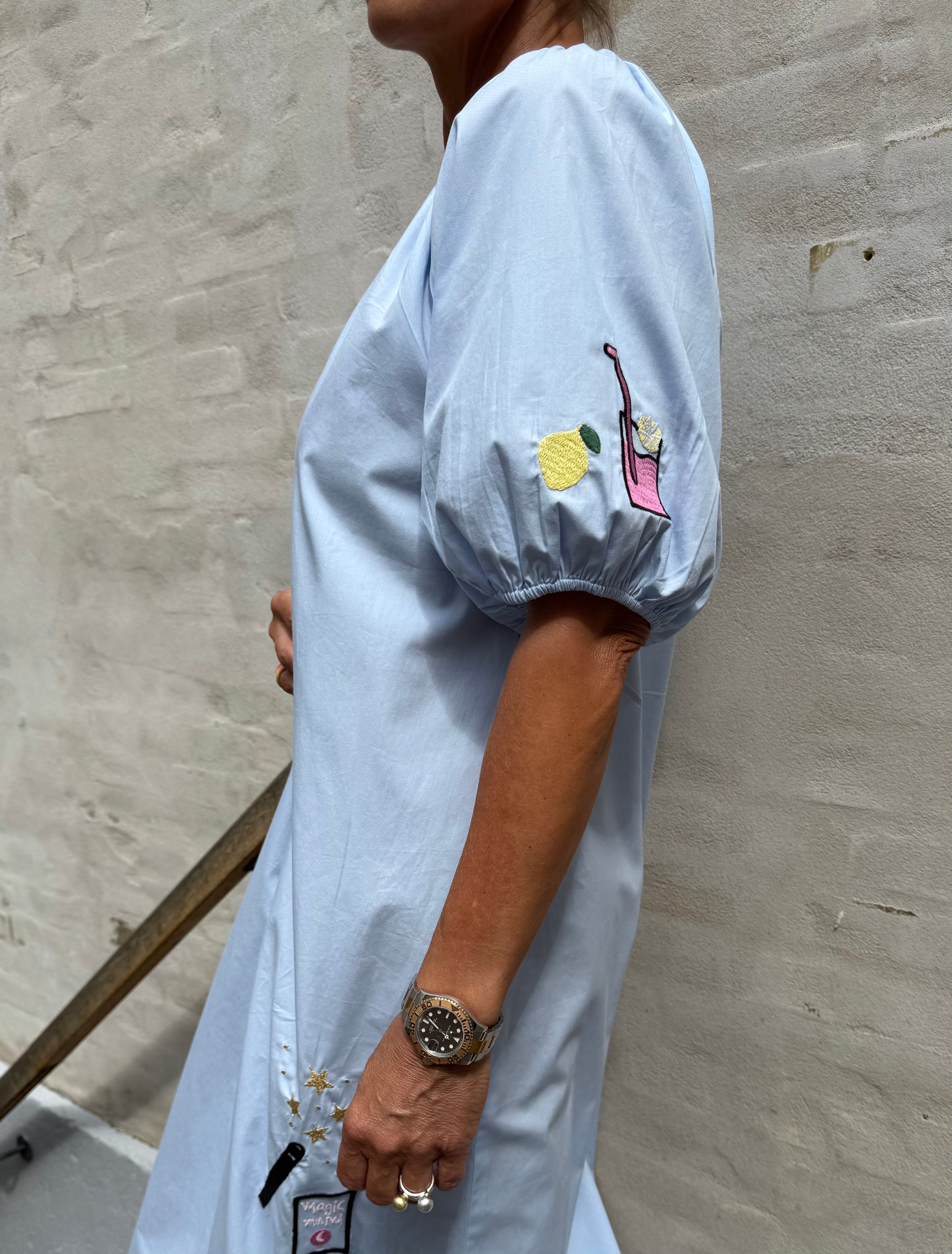 OYSTER DRESS - Baby blue