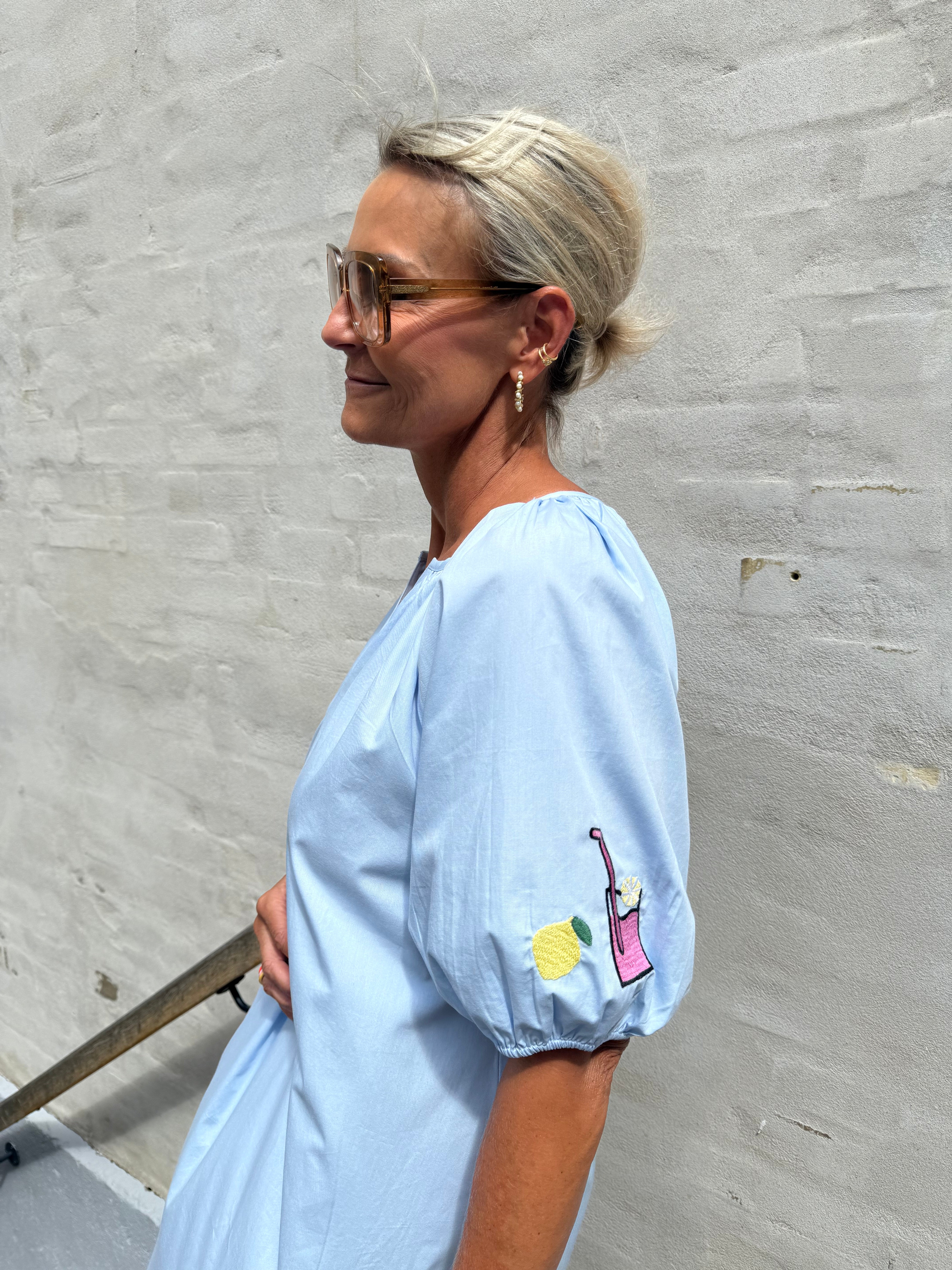 OYSTER DRESS - Baby blue