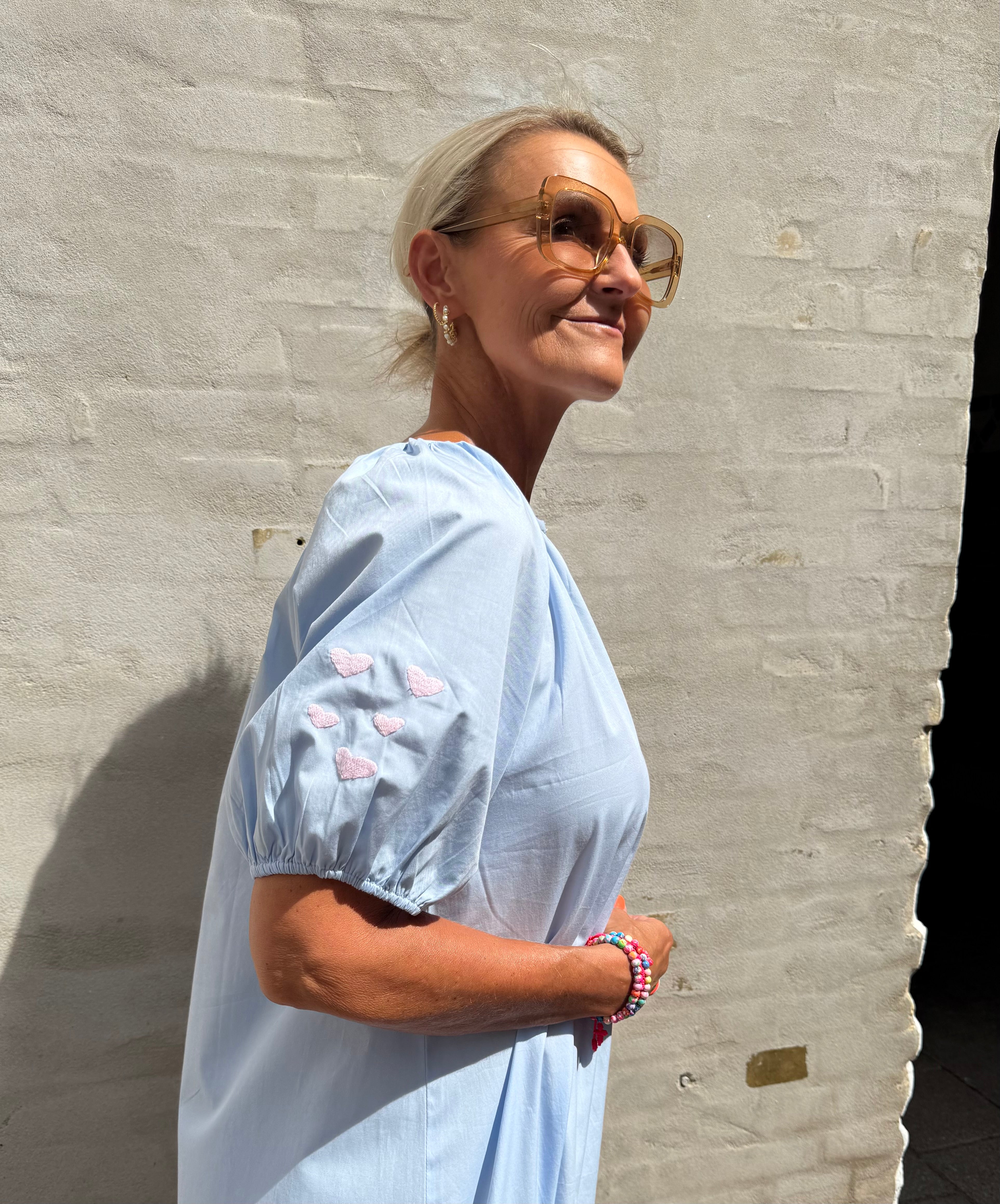 OYSTER DRESS - Baby blue