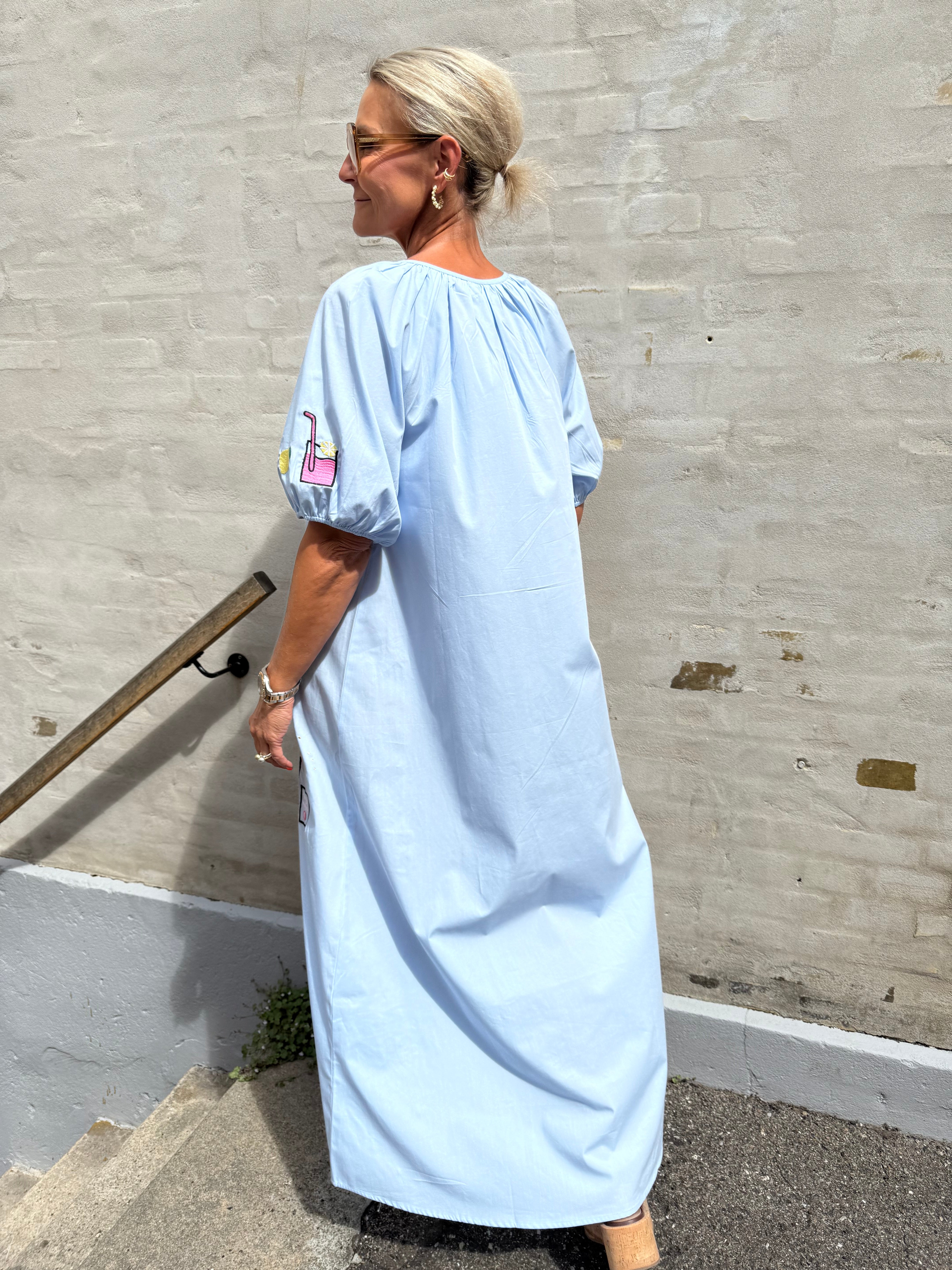 OYSTER DRESS - Baby blue