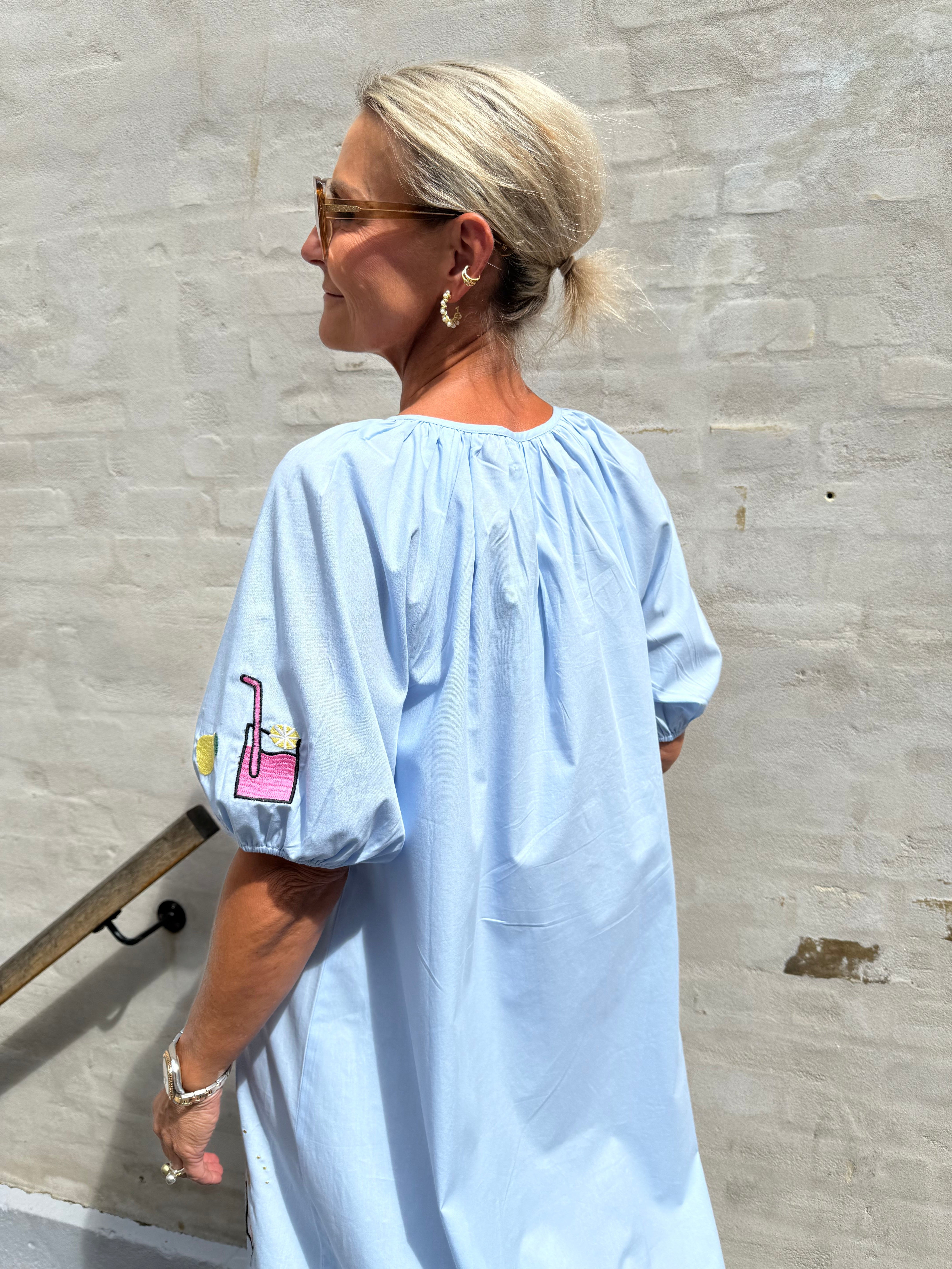 OYSTER DRESS - Baby blue