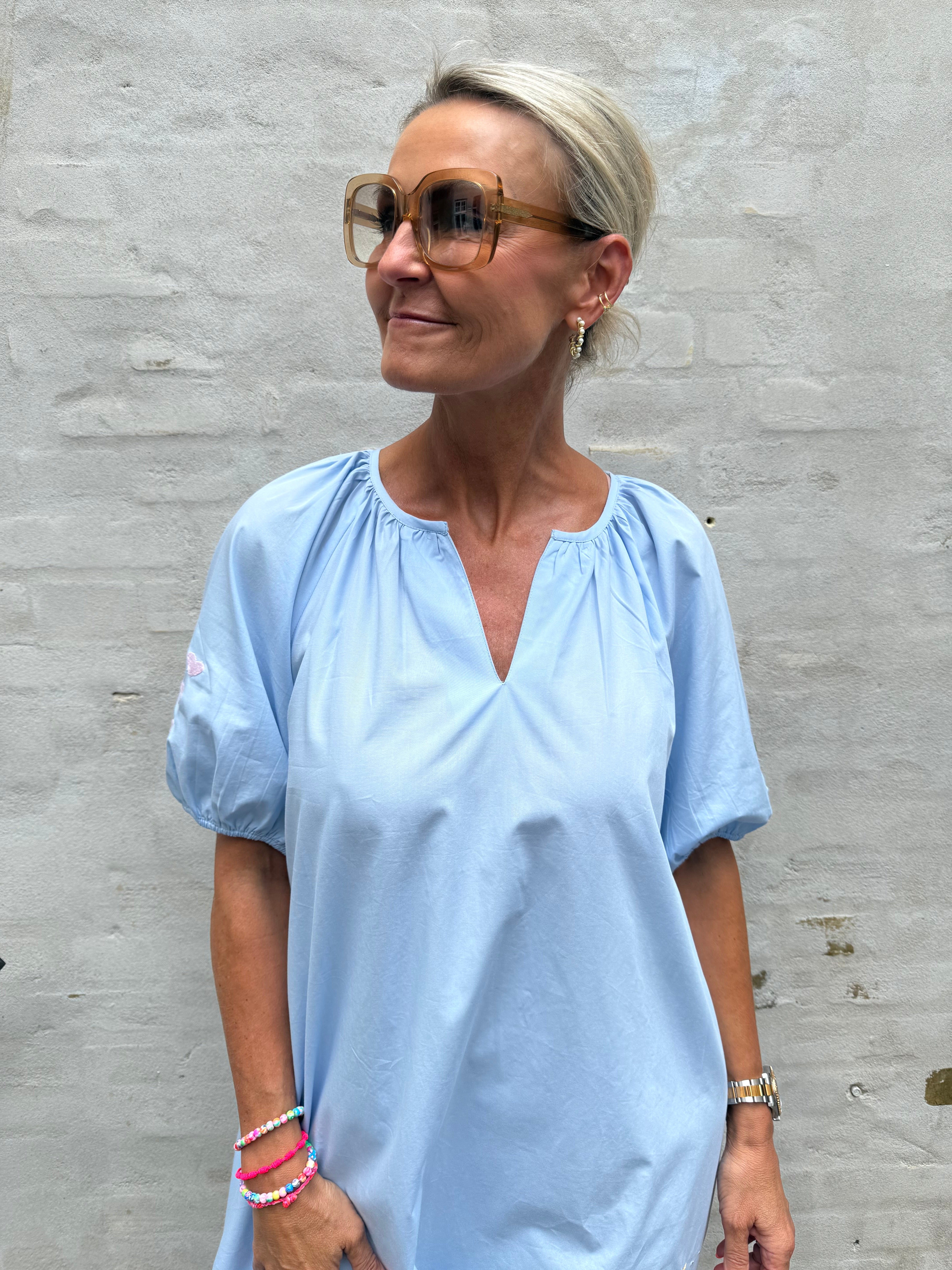 OYSTER DRESS - Baby blue
