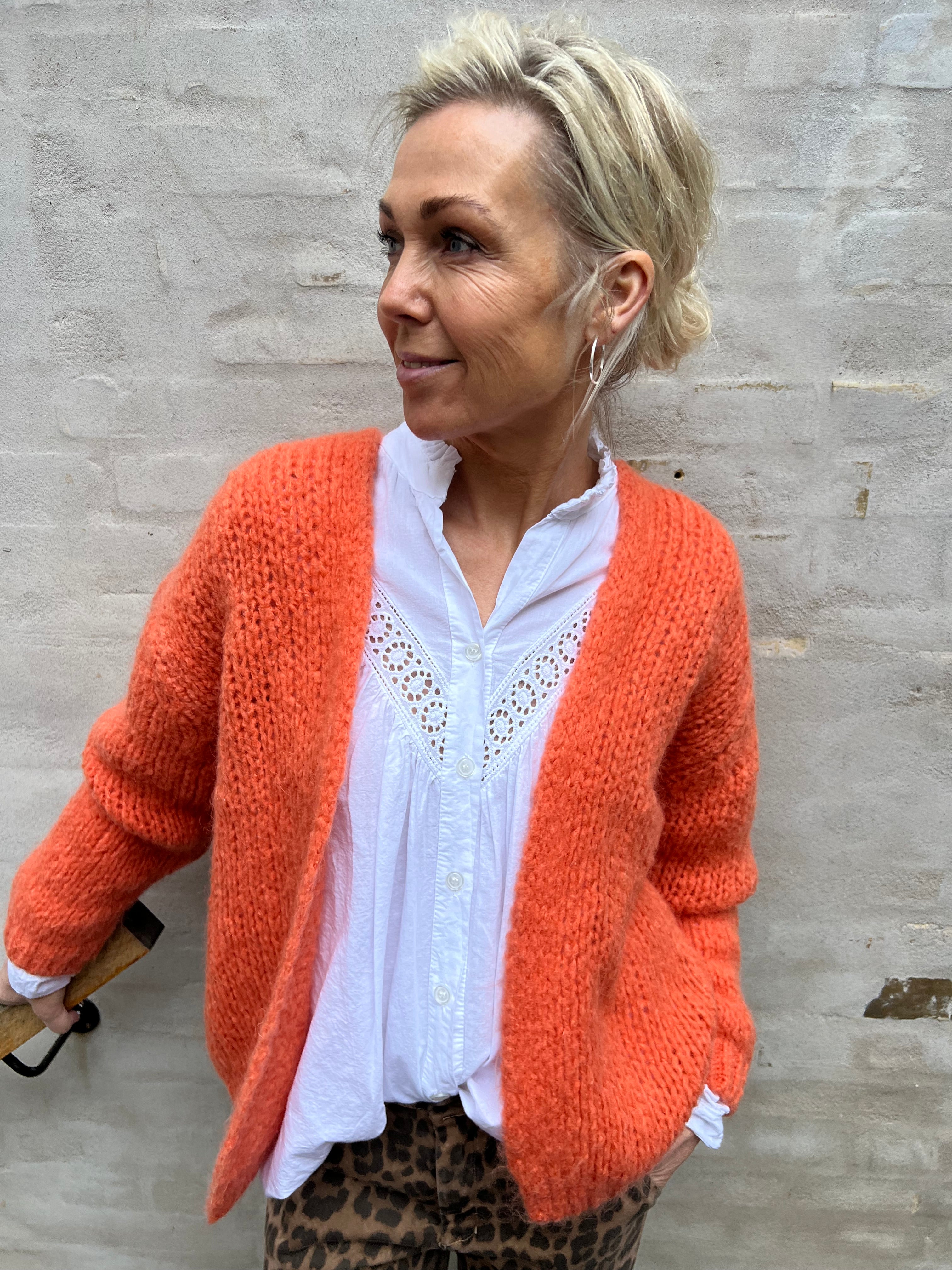 Charlot cardigan orange