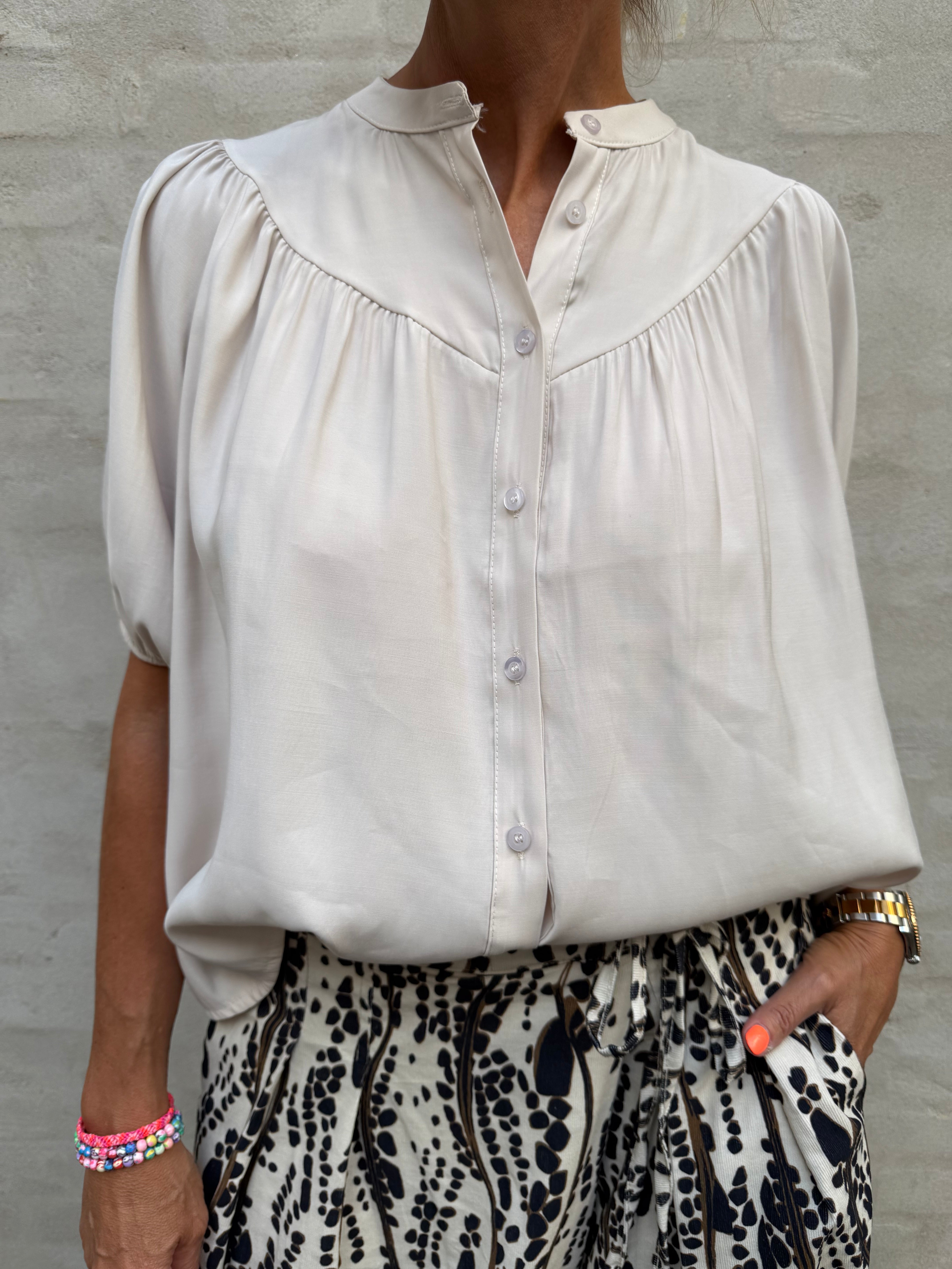PREORDER-Melodie Blouse - Dark Beige