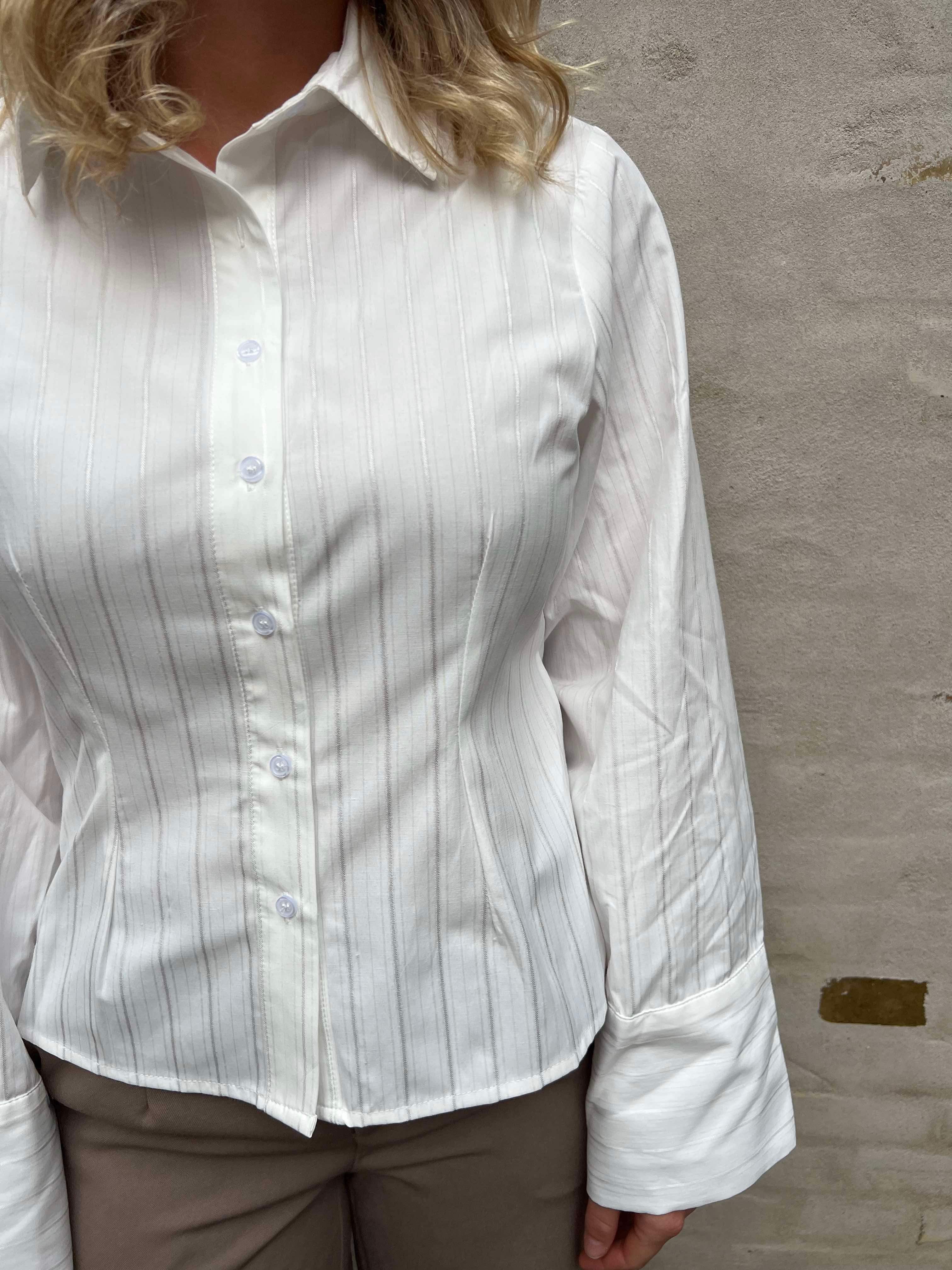 Rosa solid shirt white