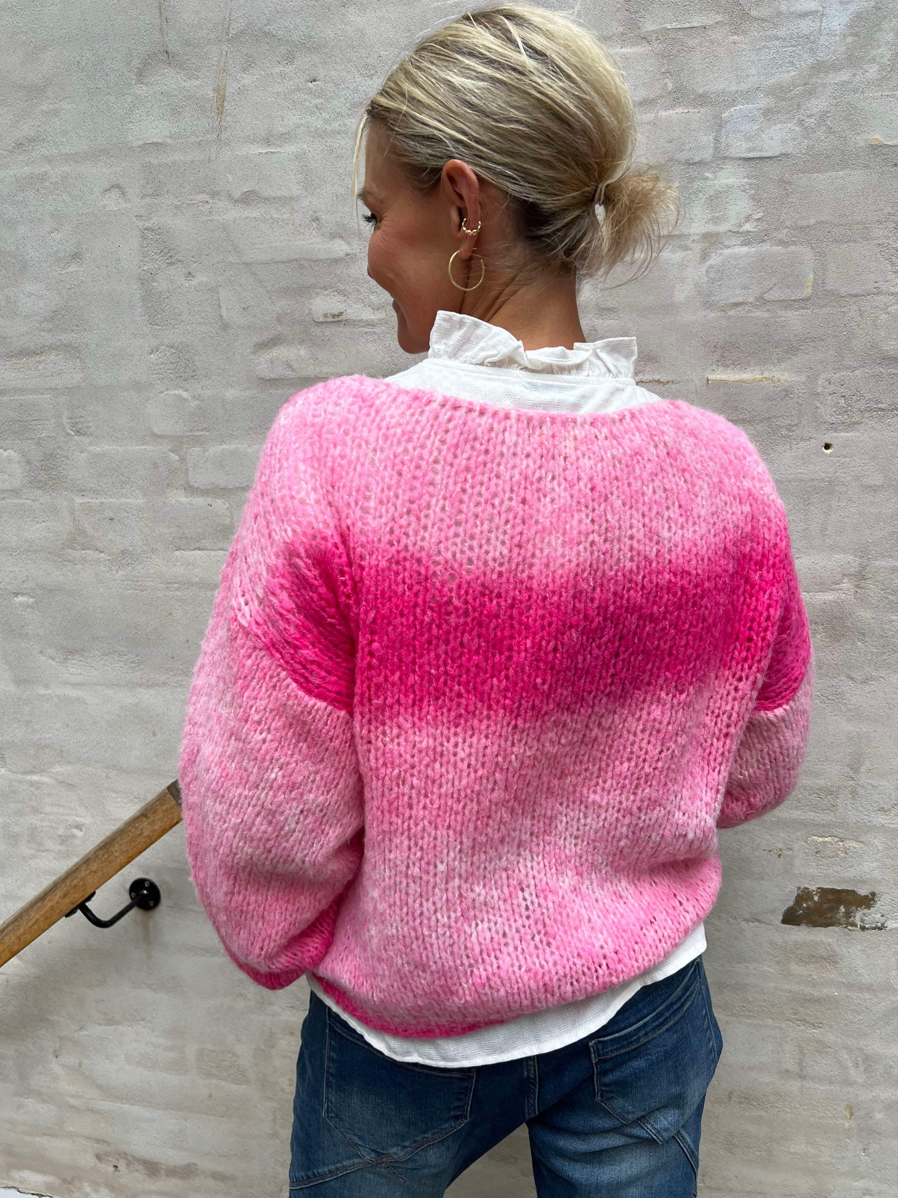 Rimini print knit pink