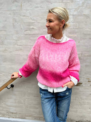 Rimini print knit pink