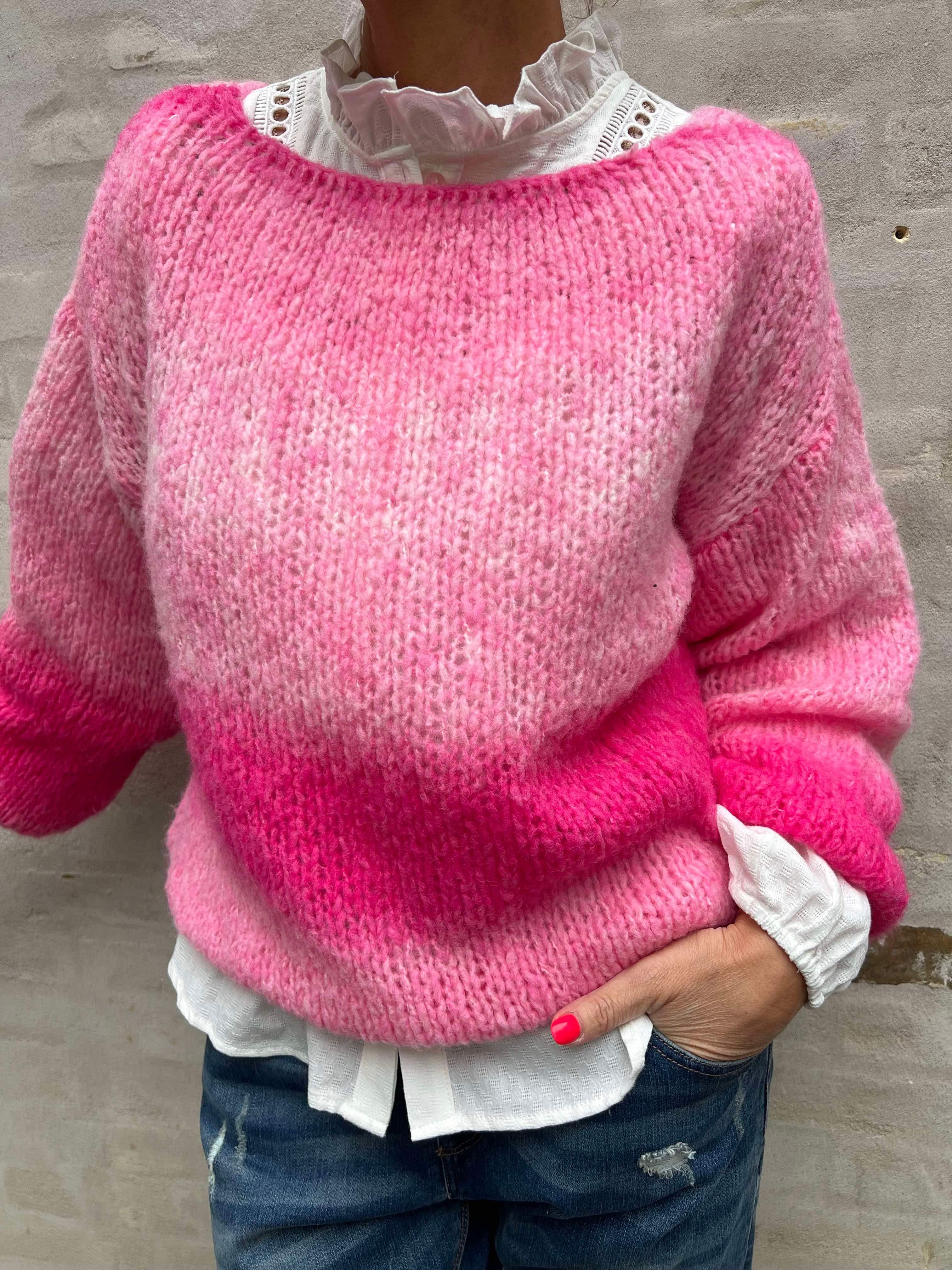 Rimini print knit pink