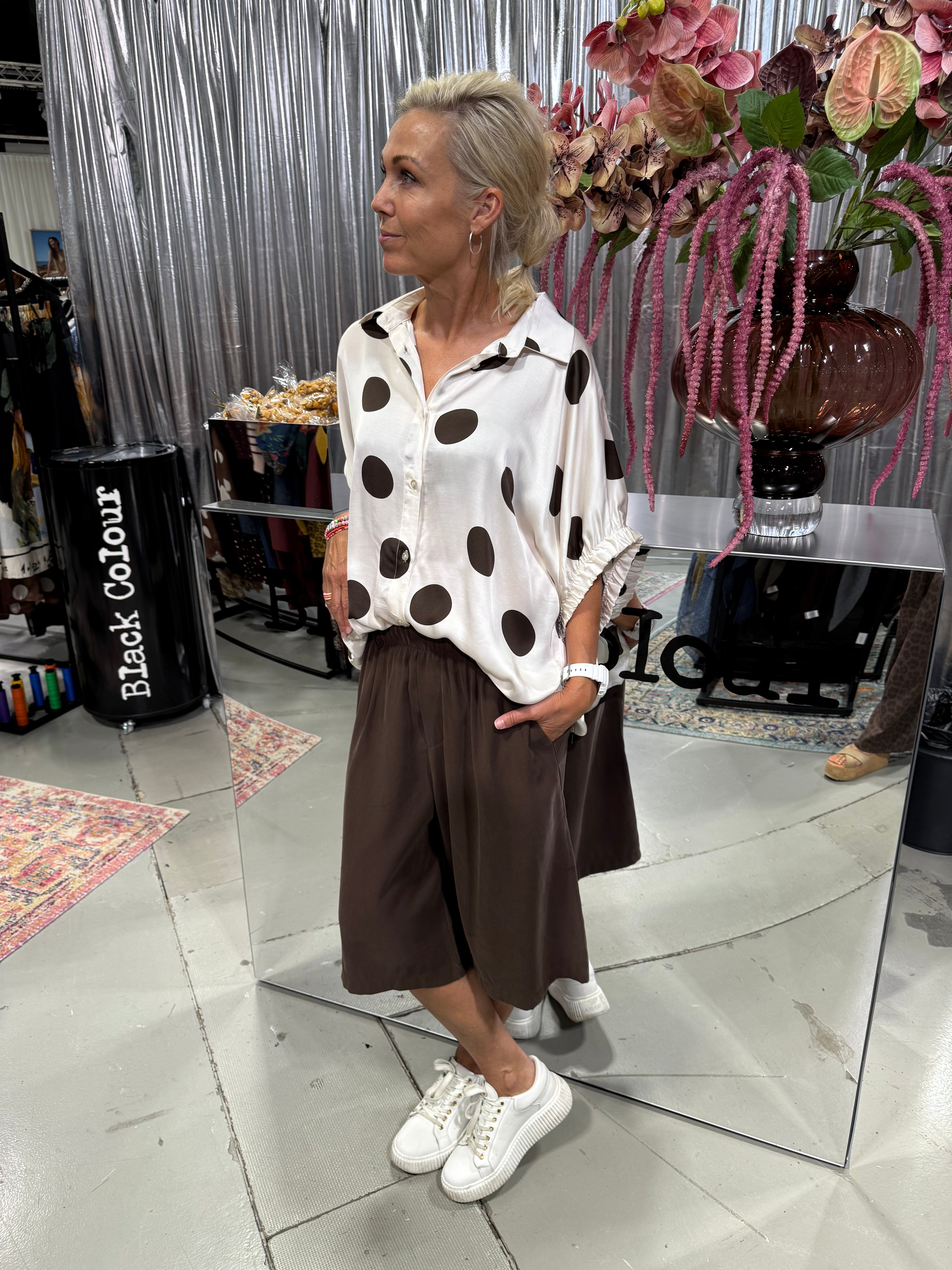 MABEL shirt blouse - Off White Dot