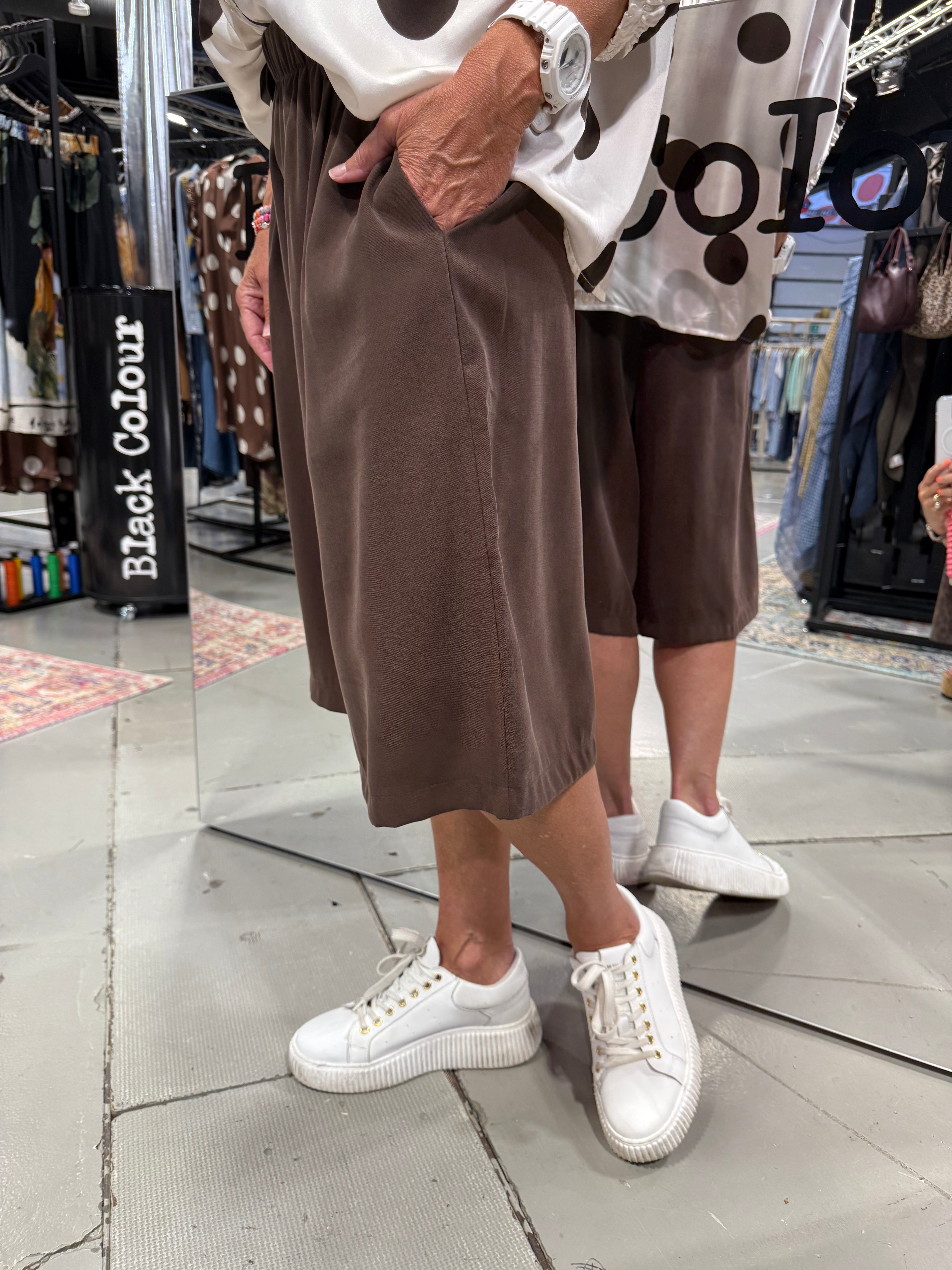 CASBA long shorts - Coffee