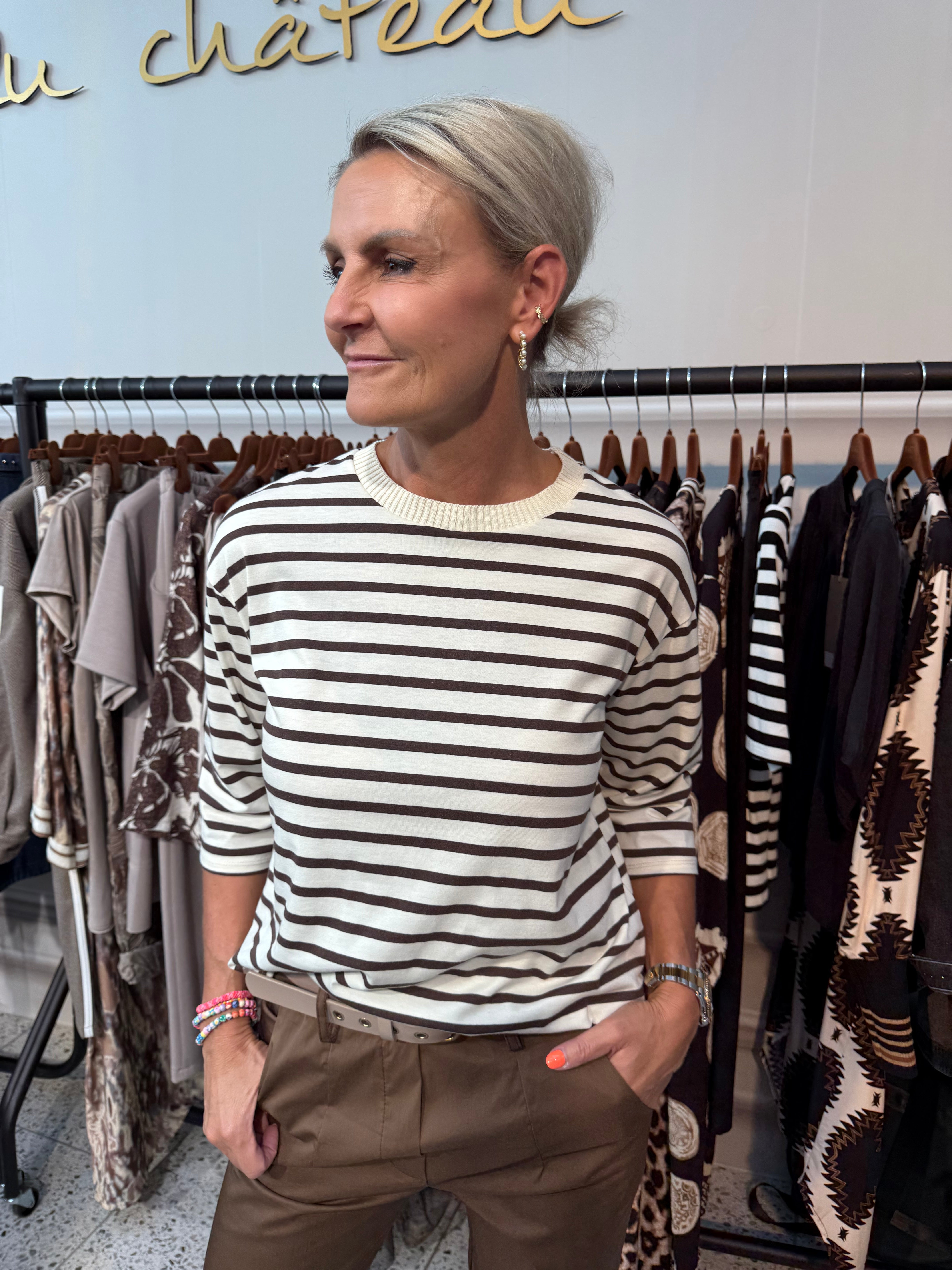 Brooklyn Tee - Beige/Moro