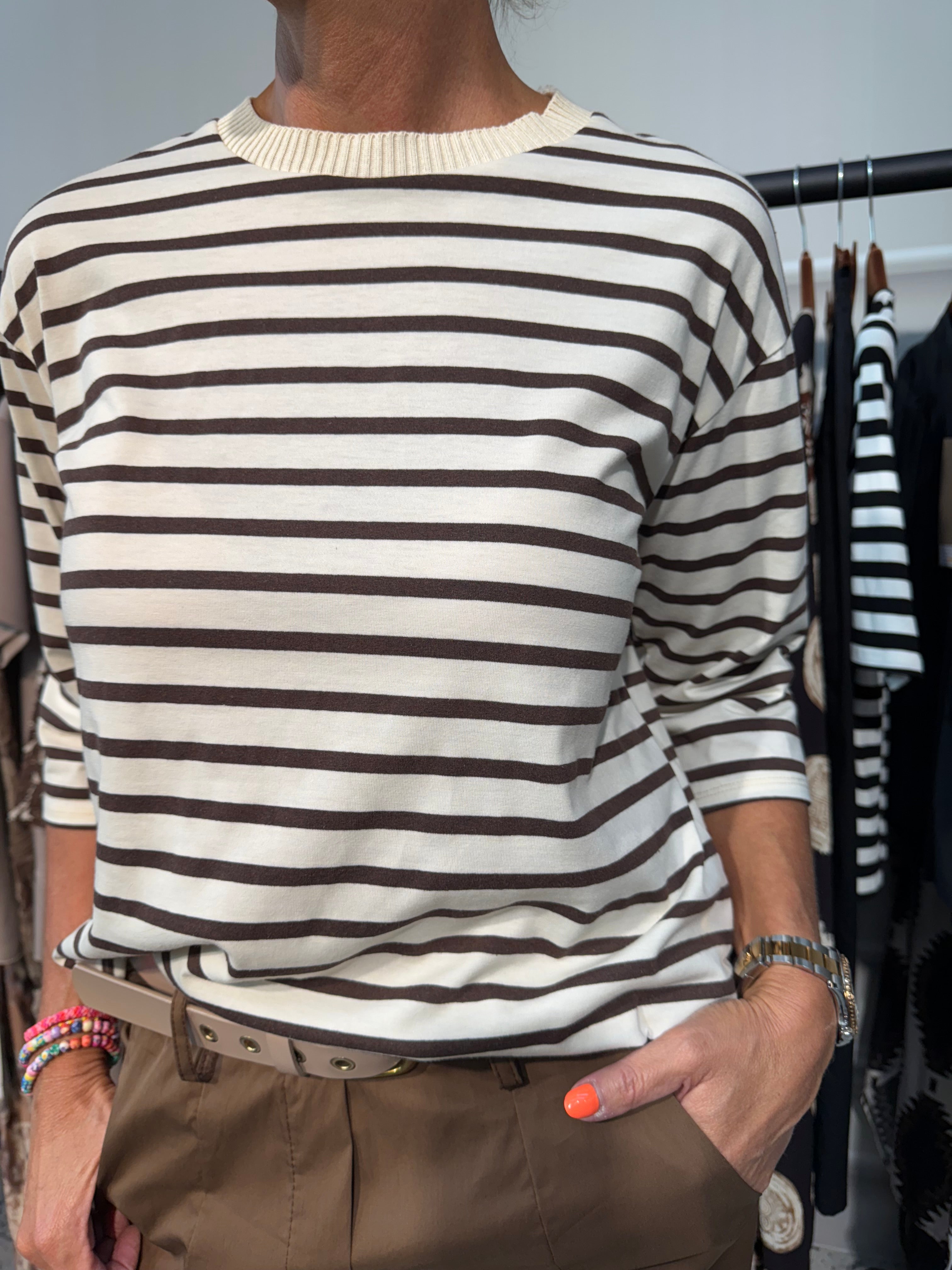 Brooklyn Tee - Beige/Moro