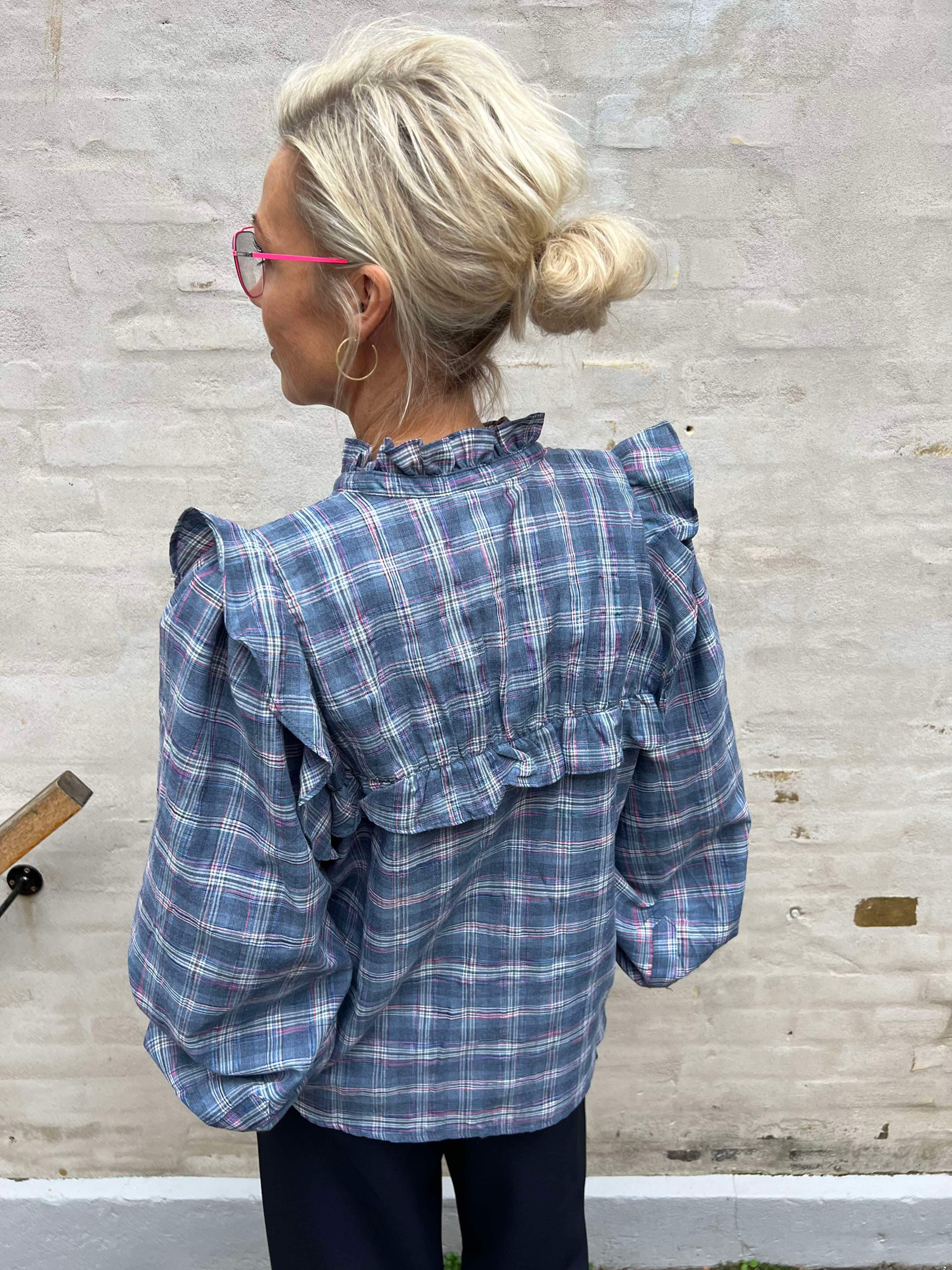 AnnabellGO Jo Blouse blue checks