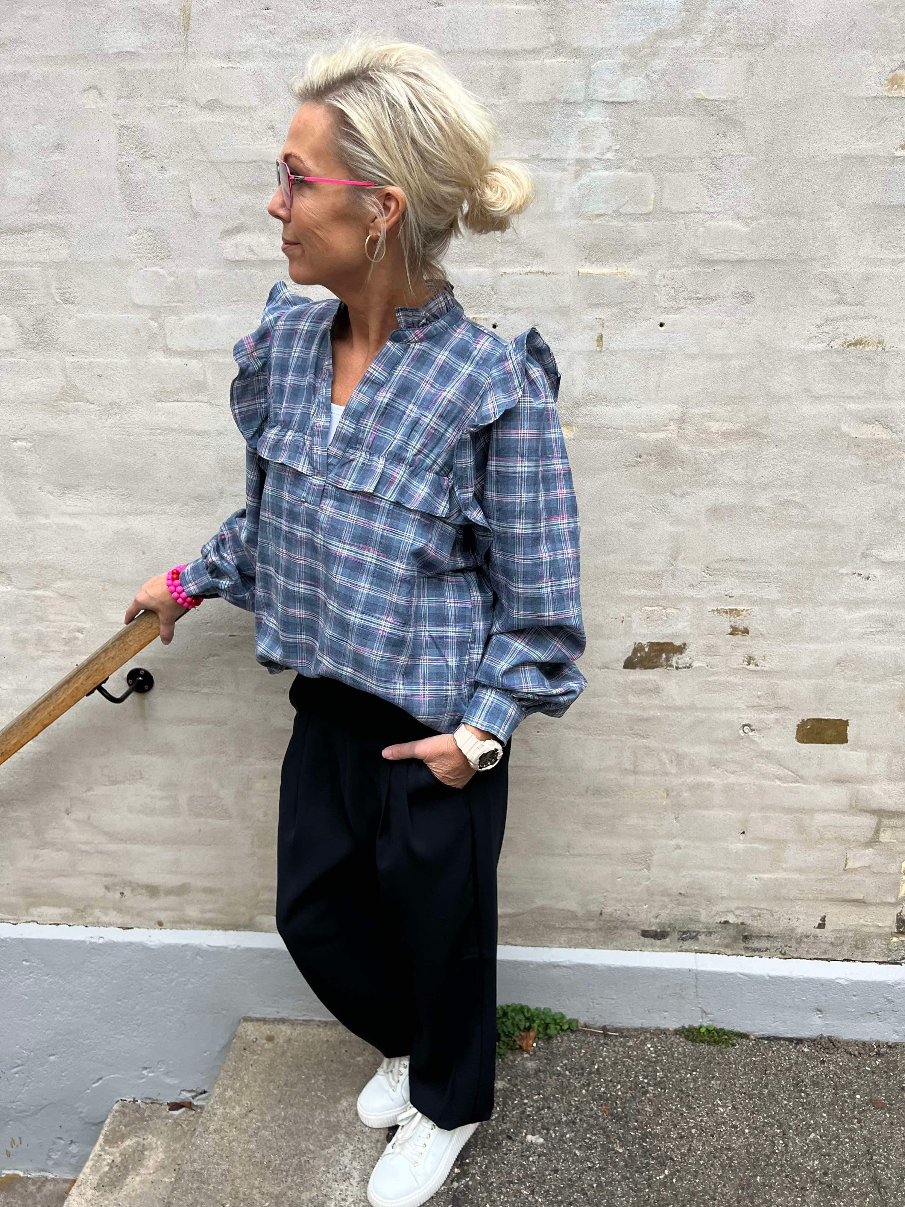 AnnabellGO Jo Blouse blue checks