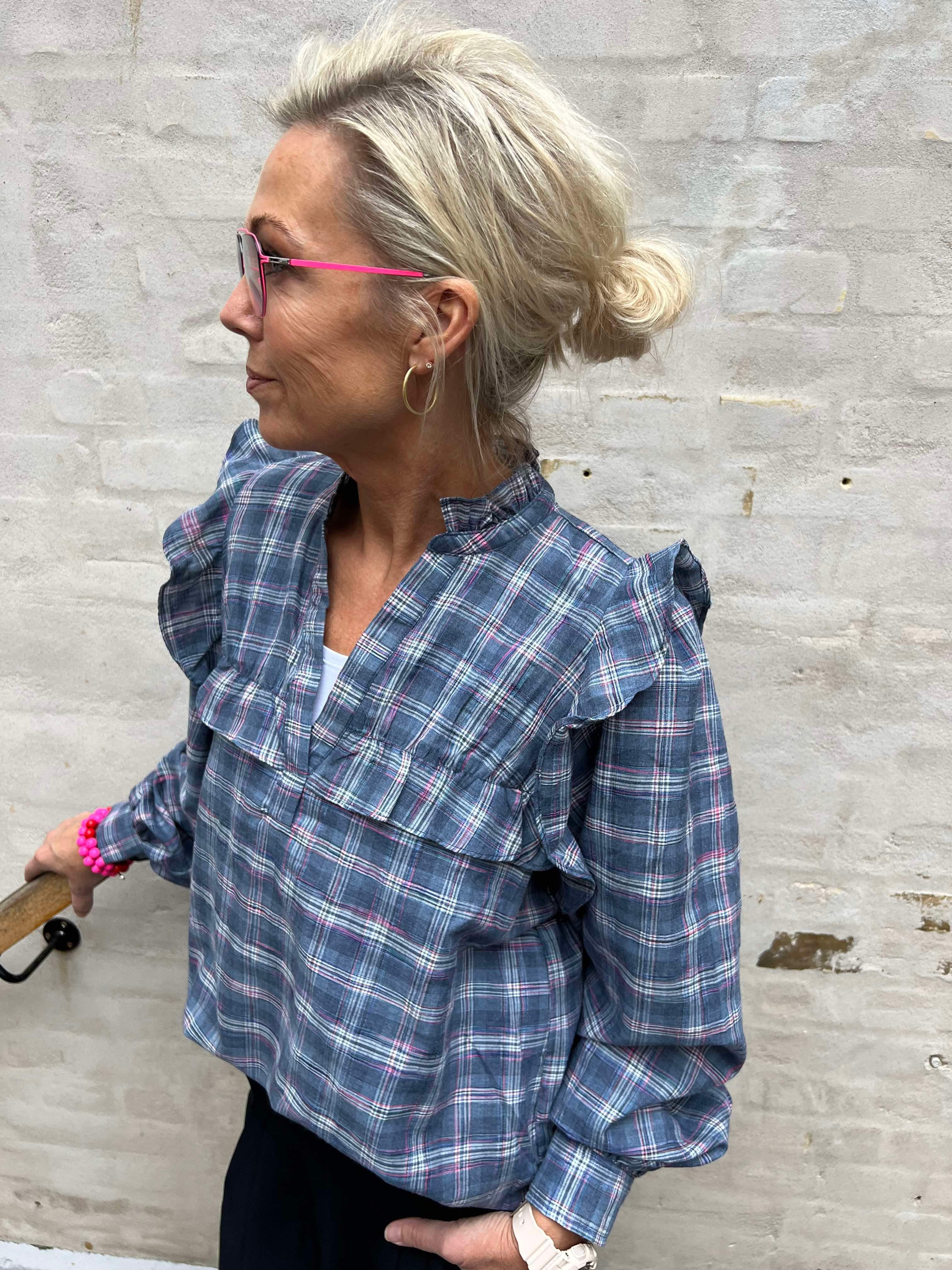 AnnabellGO Jo Blouse blue checks