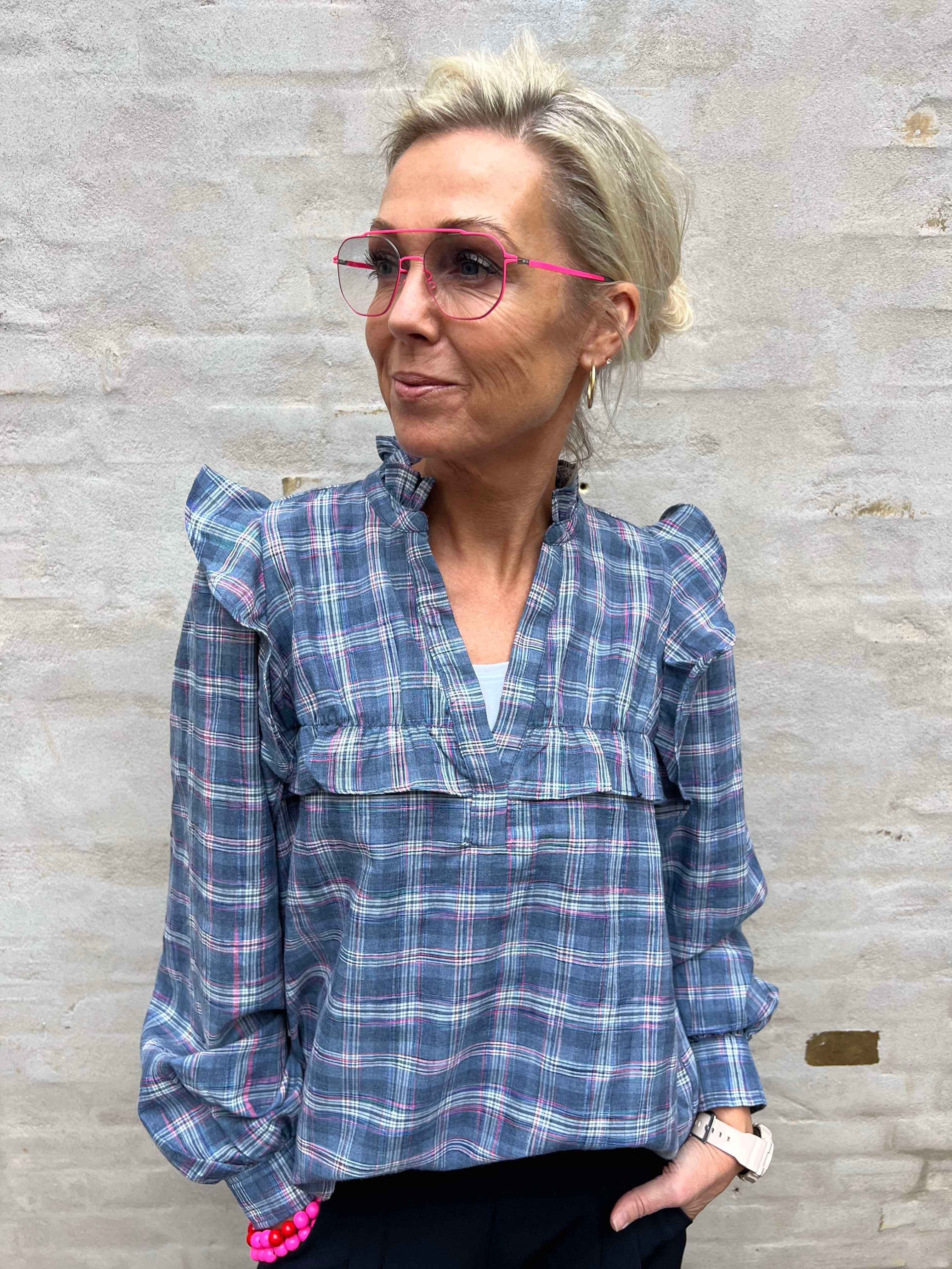 AnnabellGO Jo Blouse blue checks