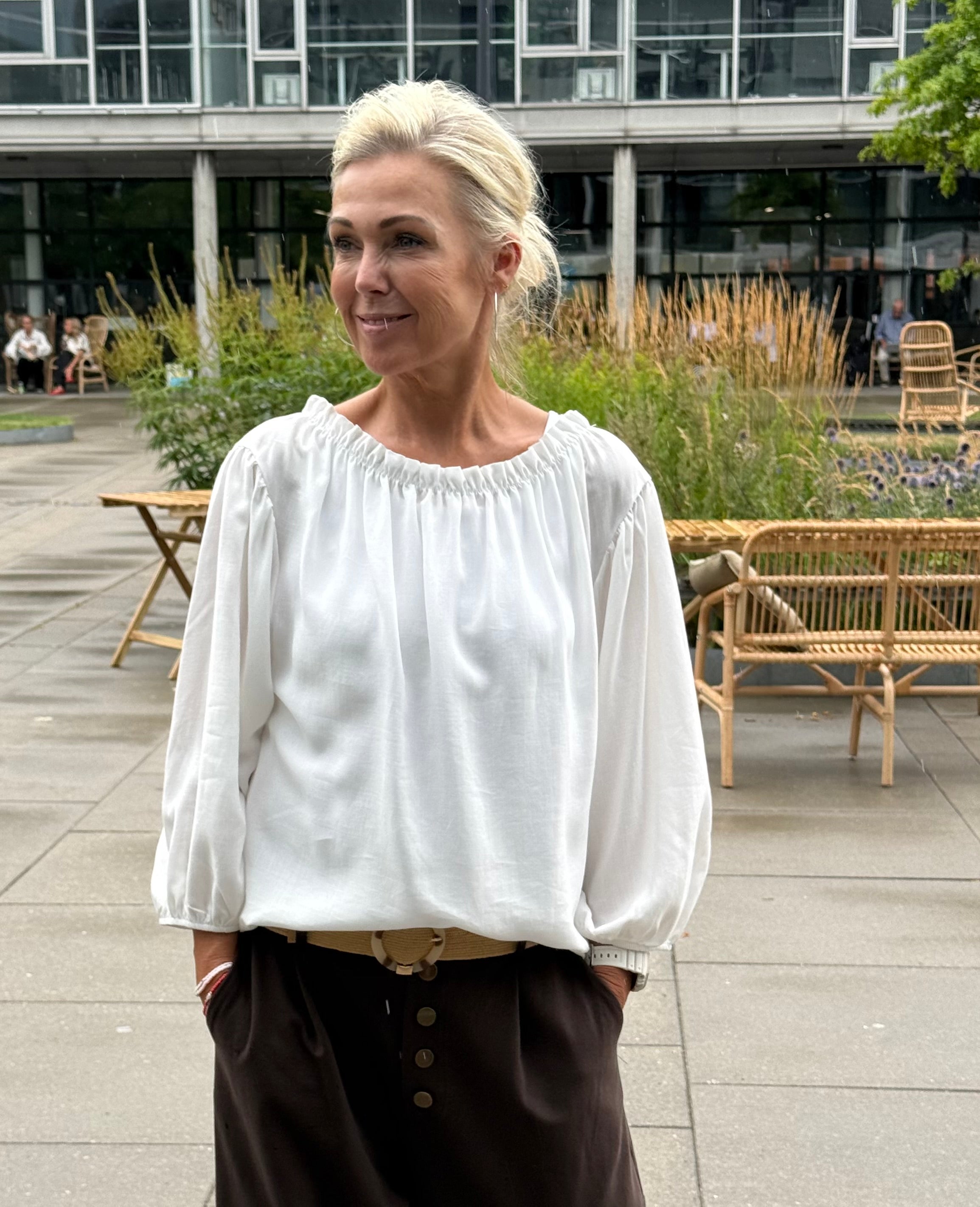 PREORDER-Juniper Blouse- Off White