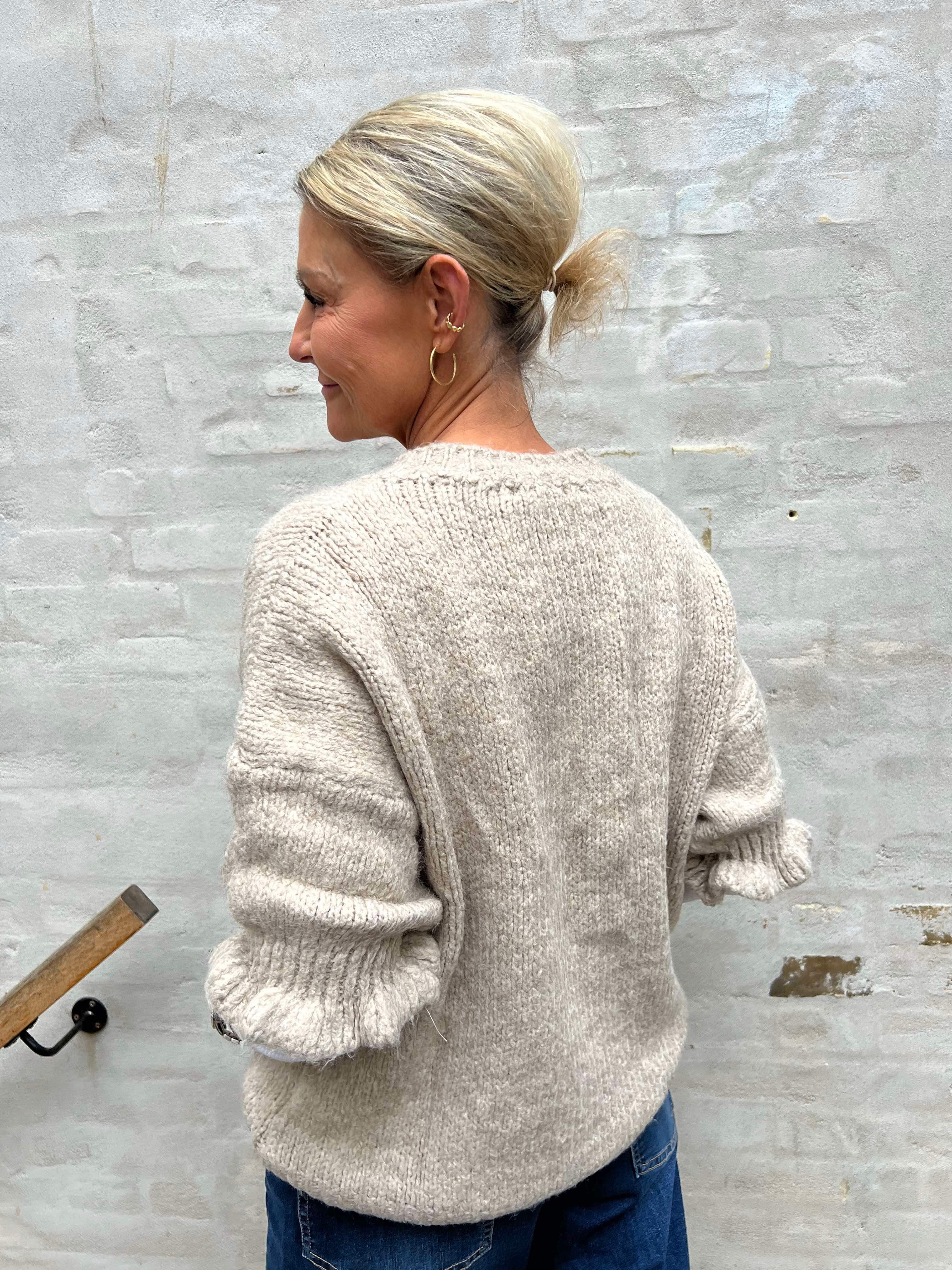 Mary knit cardigan Taupe