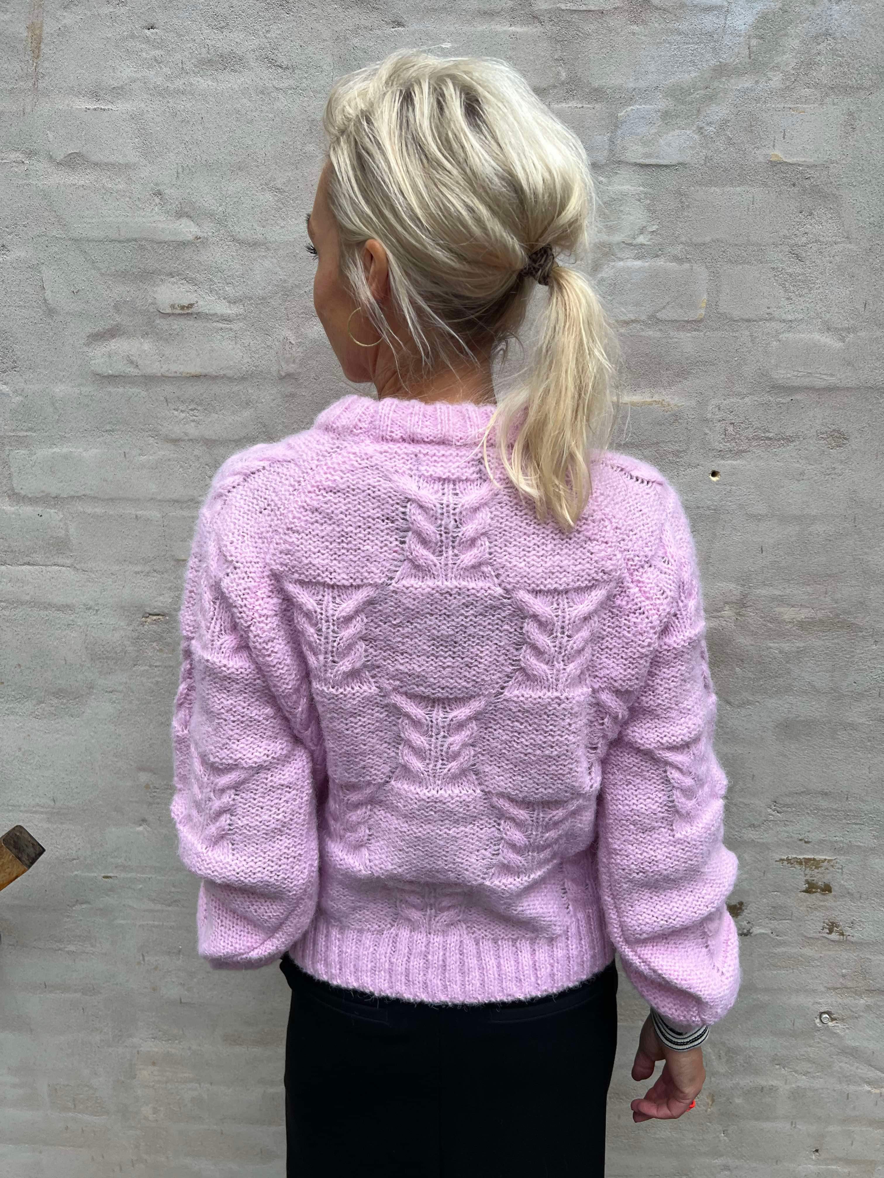 Neo LS Oneck knit pink lavender