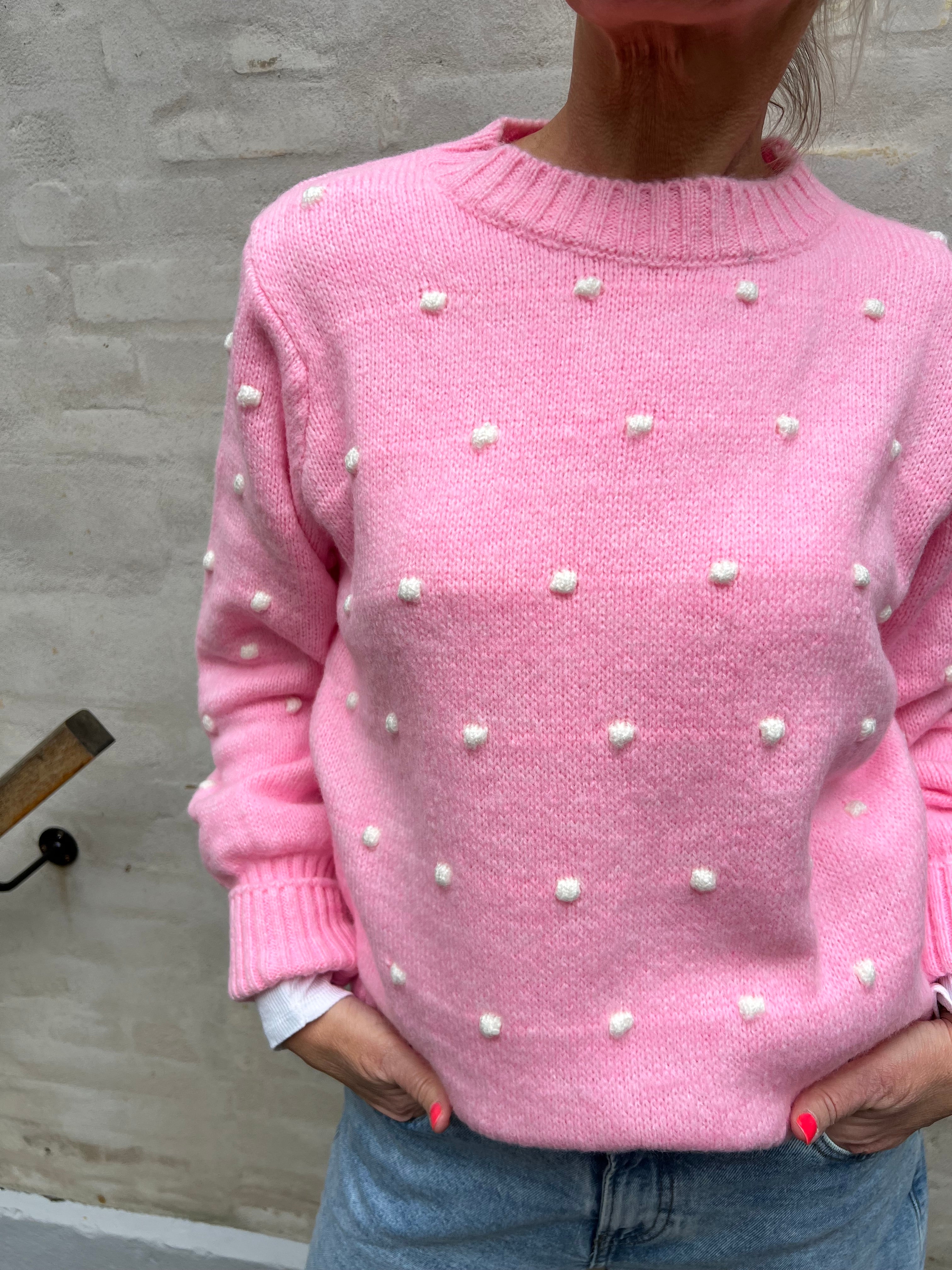 Alisee knit pink bianco