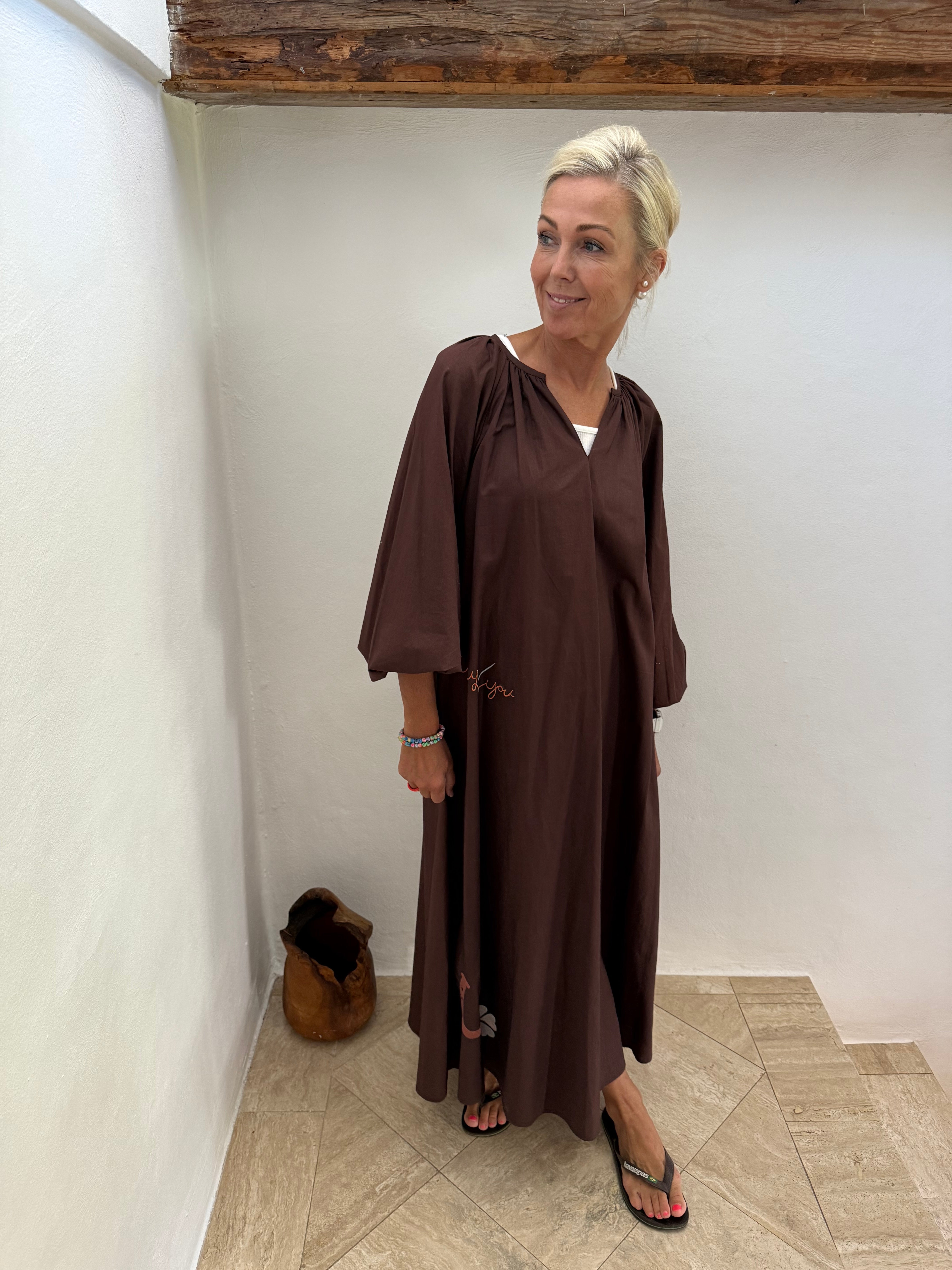 The good luck dress - Chocolate brown